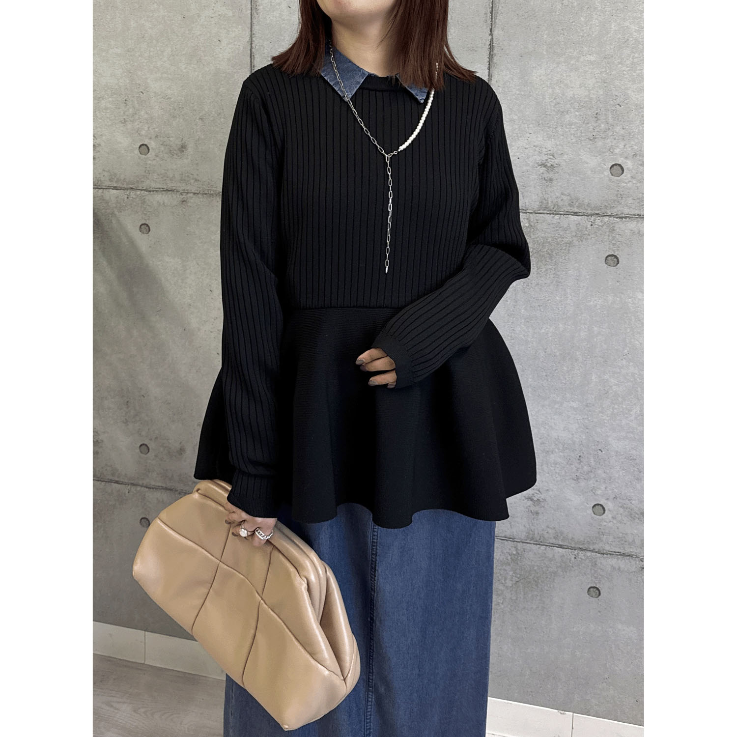 ROSIEE 裾ペプラムKnit - 画像13