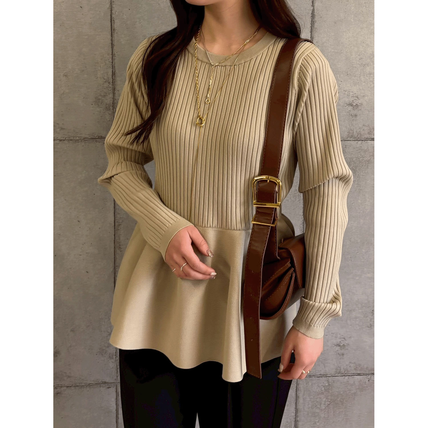 ROSIEE 裾ペプラムKnit - 画像23