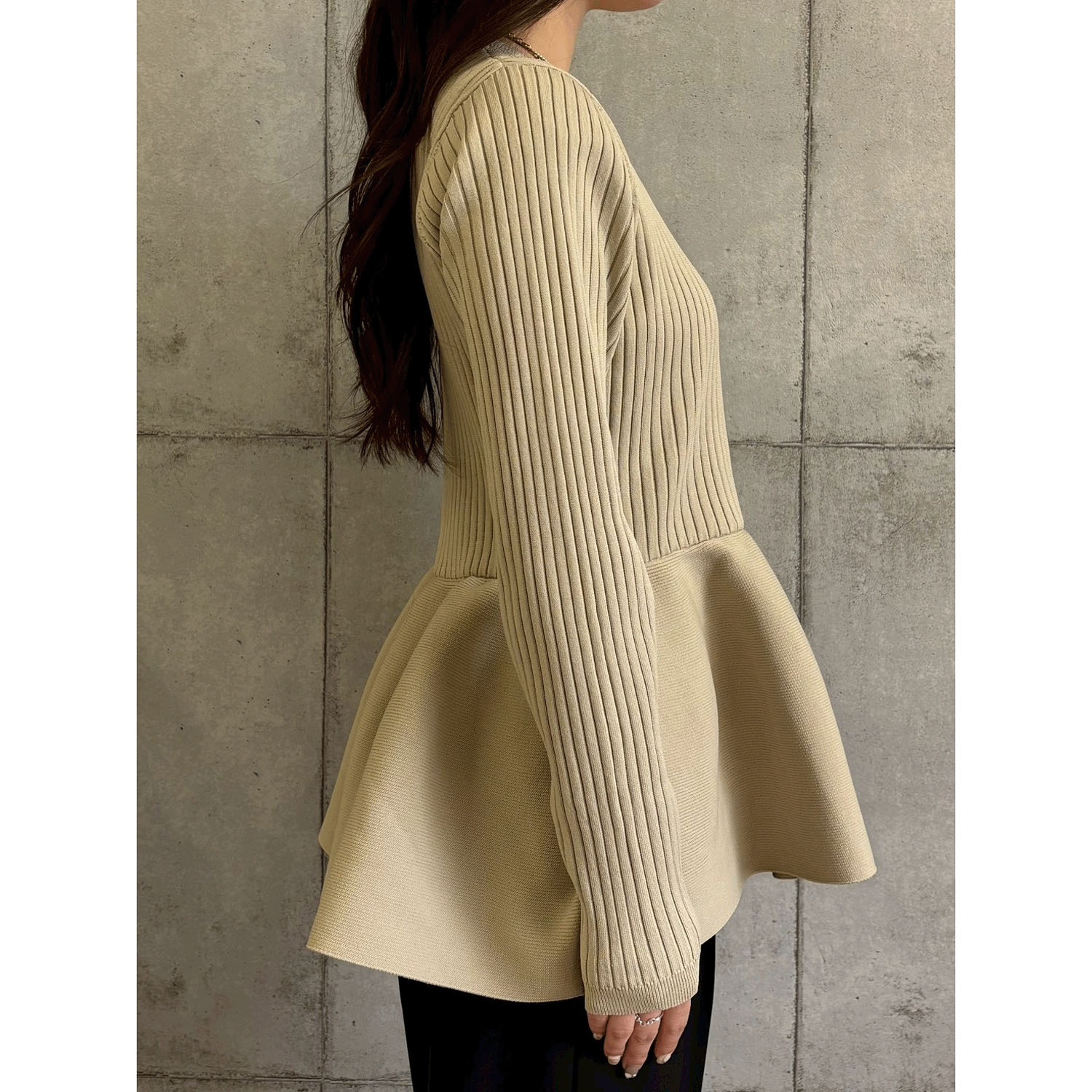 ROSIEE 裾ペプラムKnit - 画像25