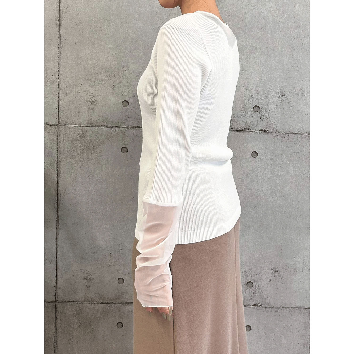 【Insta Live】ROSIEE シアードッキングリブニット - 画像3