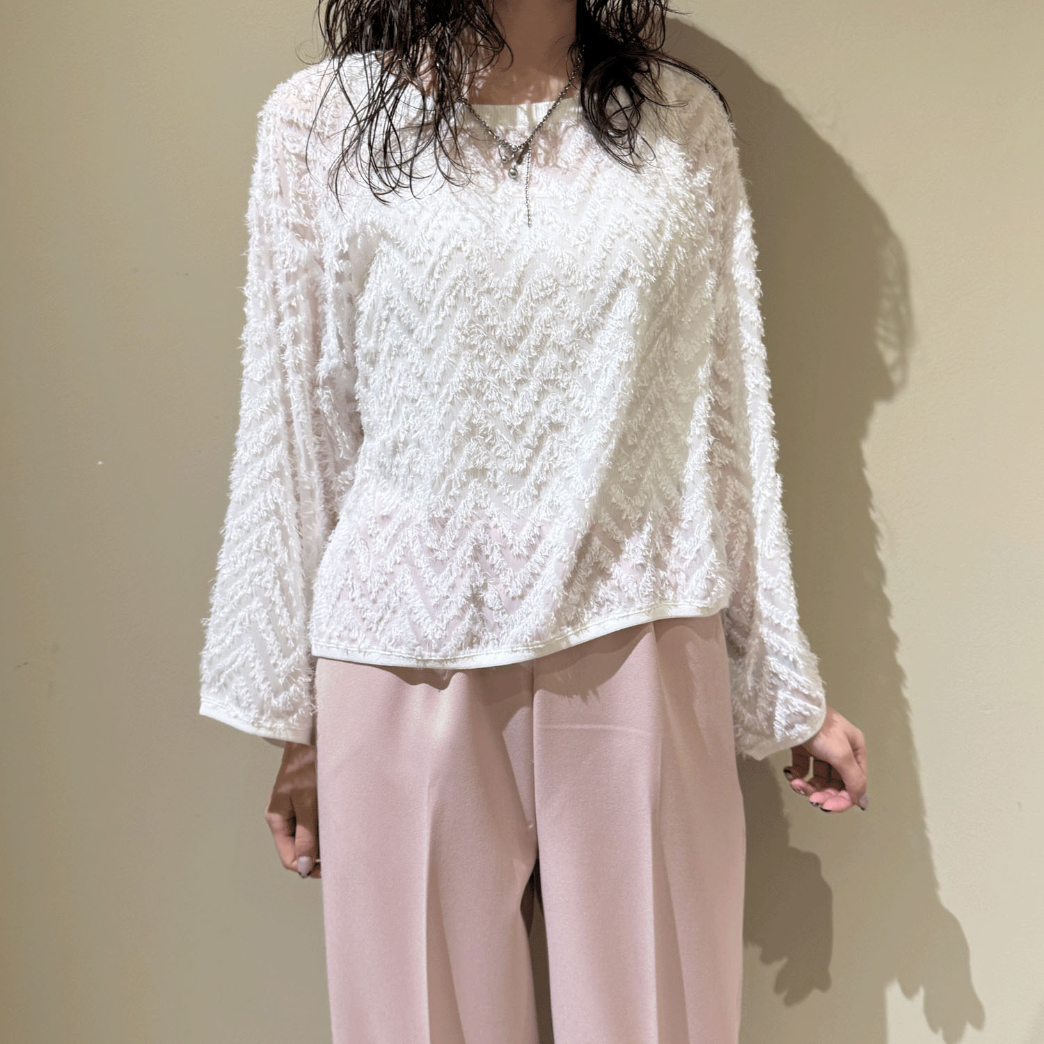 ROSIEE フリンジジャガードTOPS - 画像3