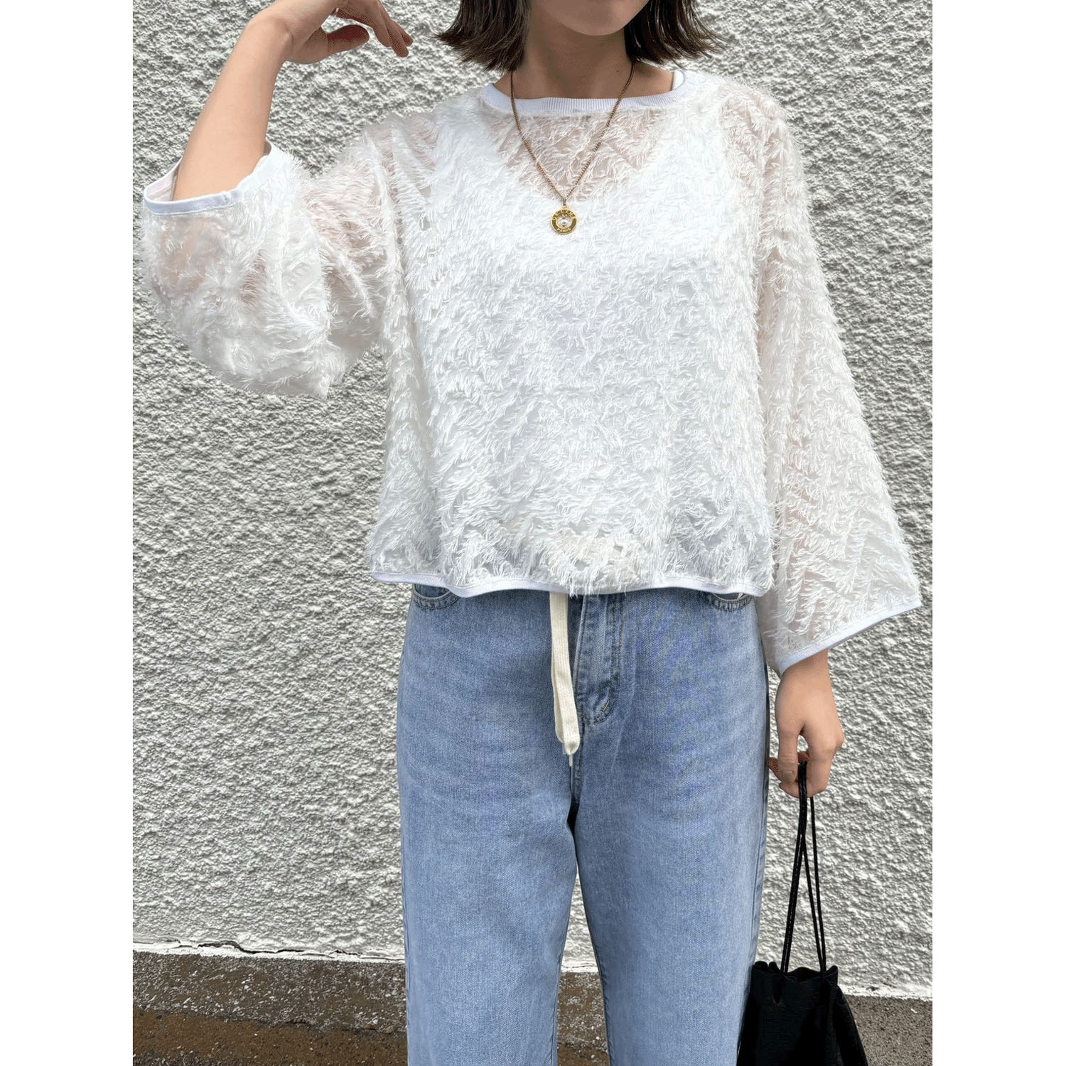 ROSIEE フリンジジャガードTOPS - 画像4