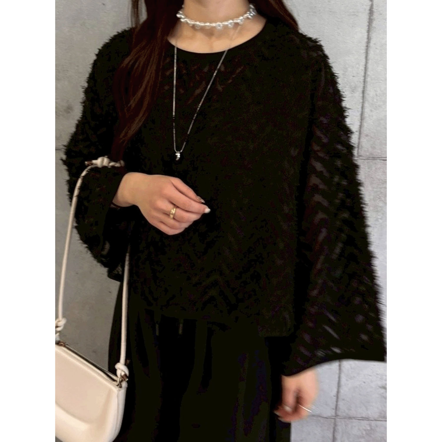 ROSIEE フリンジジャガードTOPS - 画像10