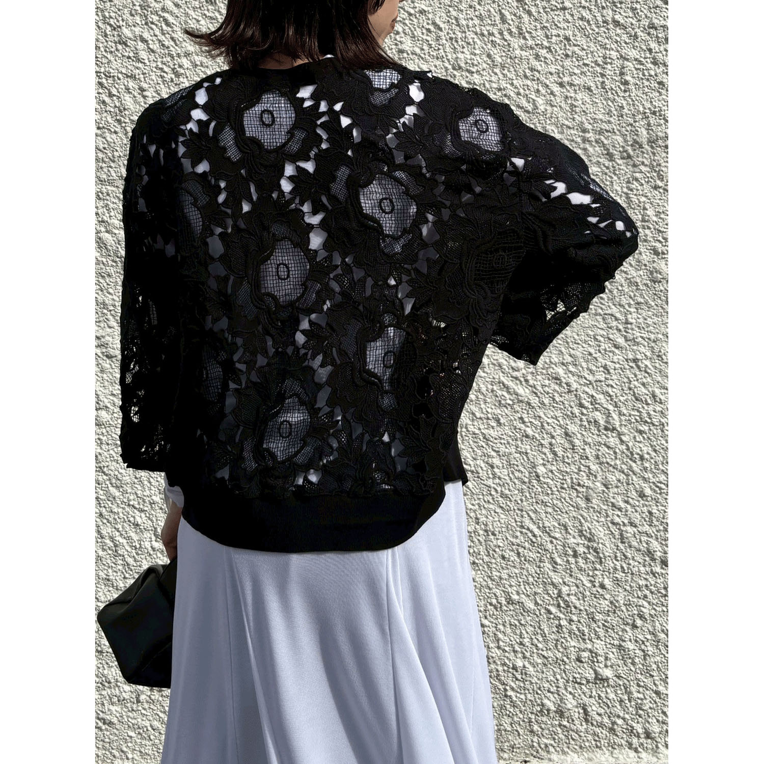 ROSIEE レースチュールドッキングカーディガン - 画像12