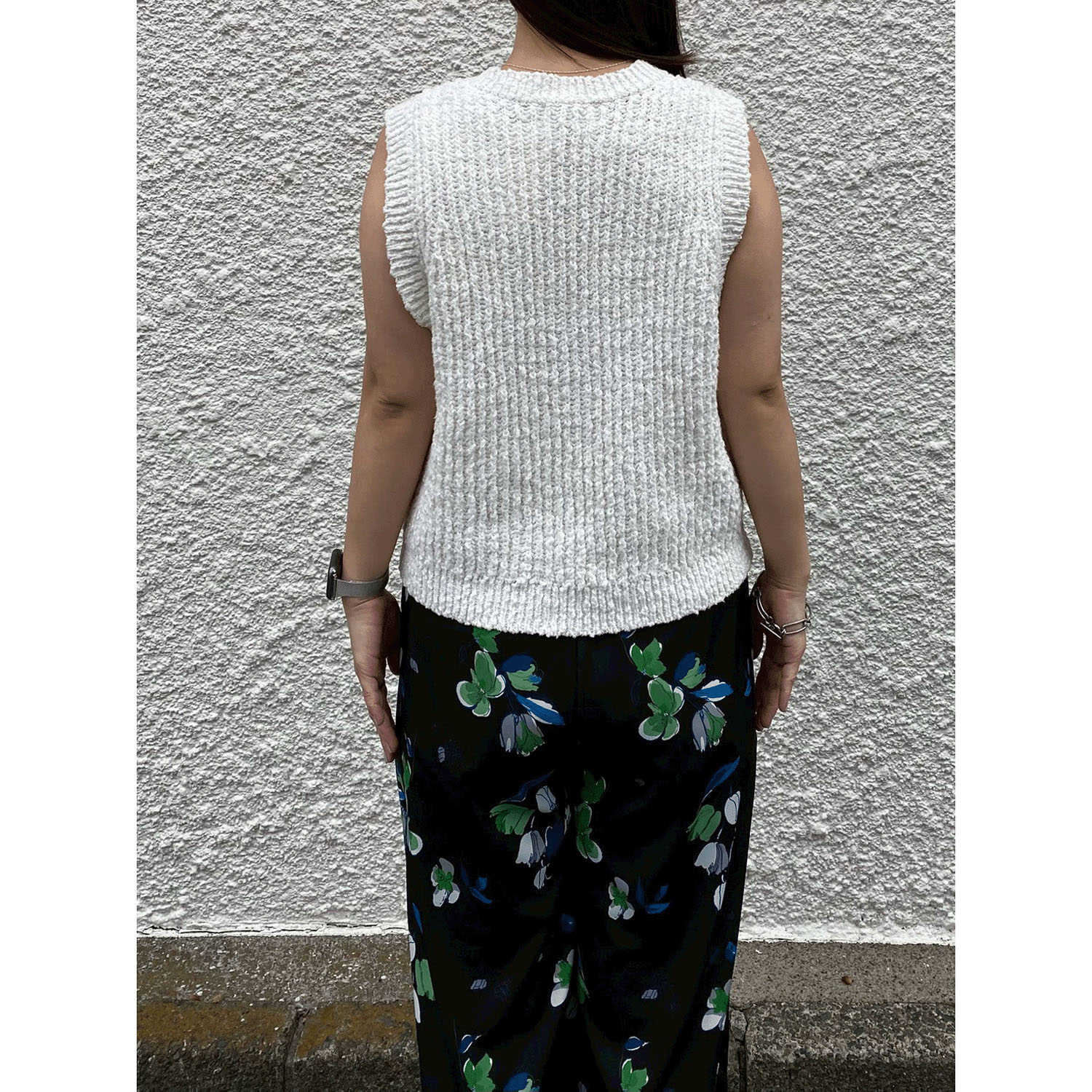 ROSIEE ハート刺繍スラブニットベスト - 画像7