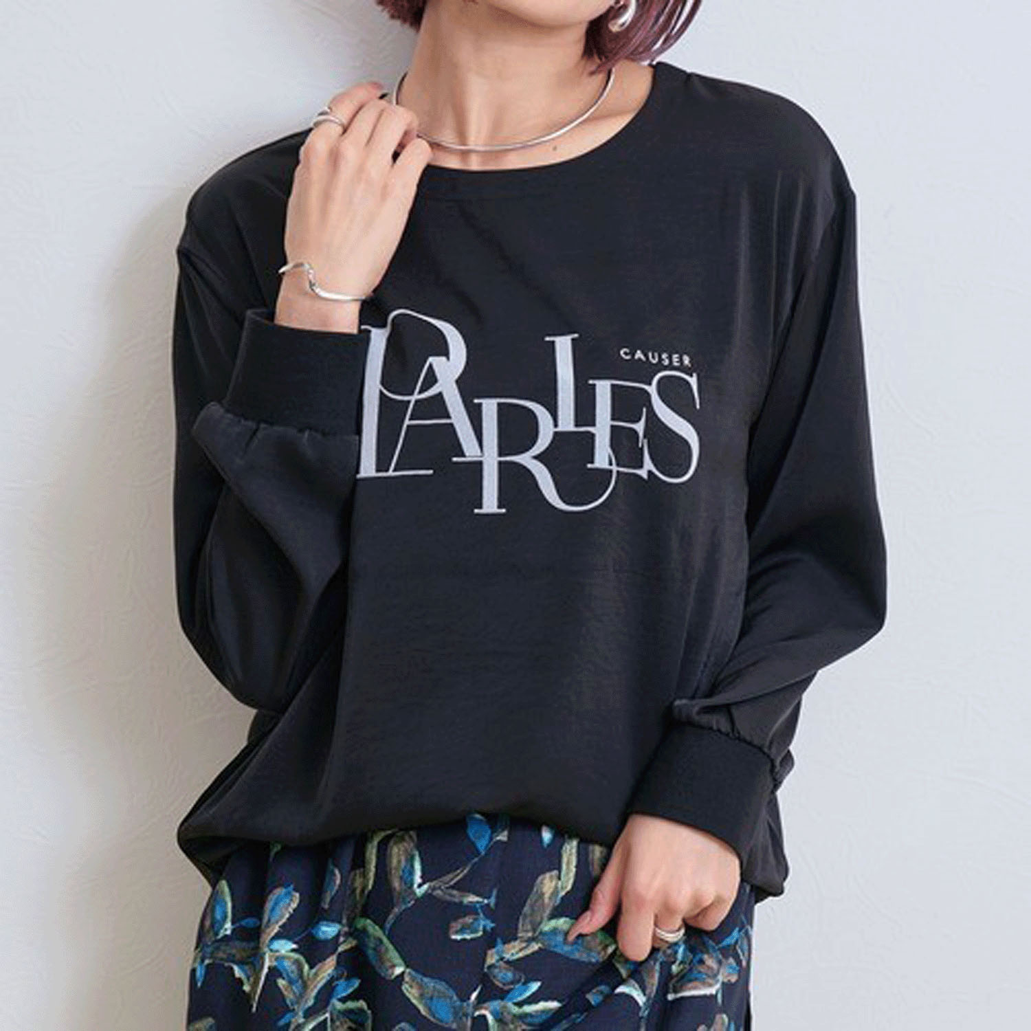 LHELBIE ブラウスロゴロンT - 画像12