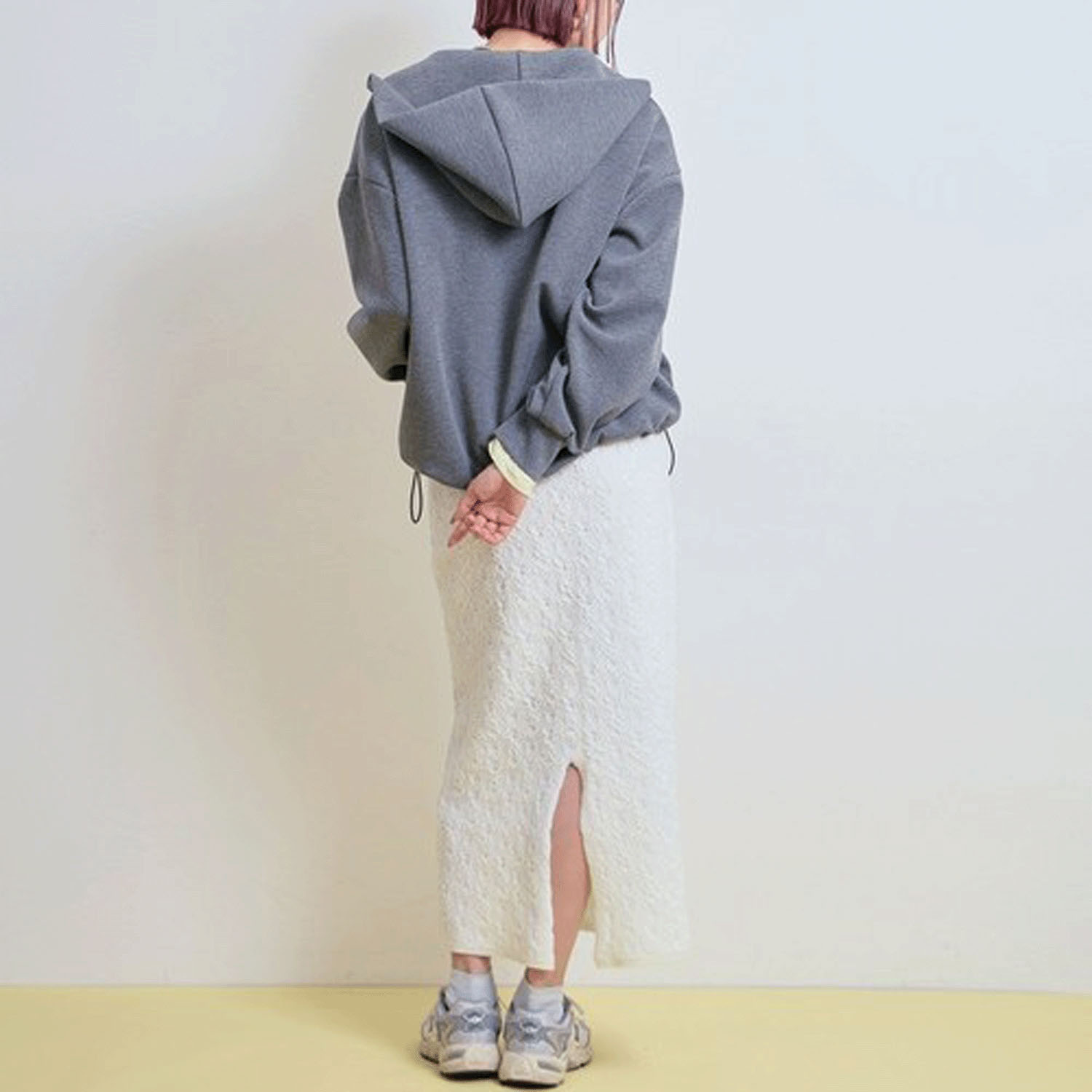 LHELBIE パールロゴジップパーカー - 画像5