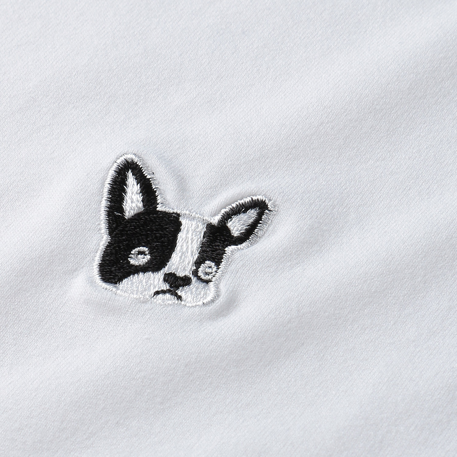 ROSIEE 前後フレンチブルドッグワッペン風刺繍ロンT - 画像14