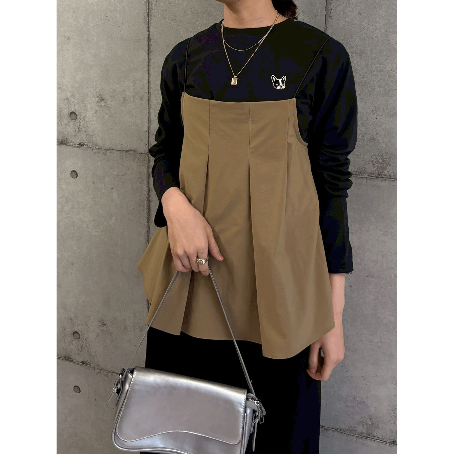 ROSIEE 前後フレンチブルドッグワッペン風刺繍ロンT - 画像19