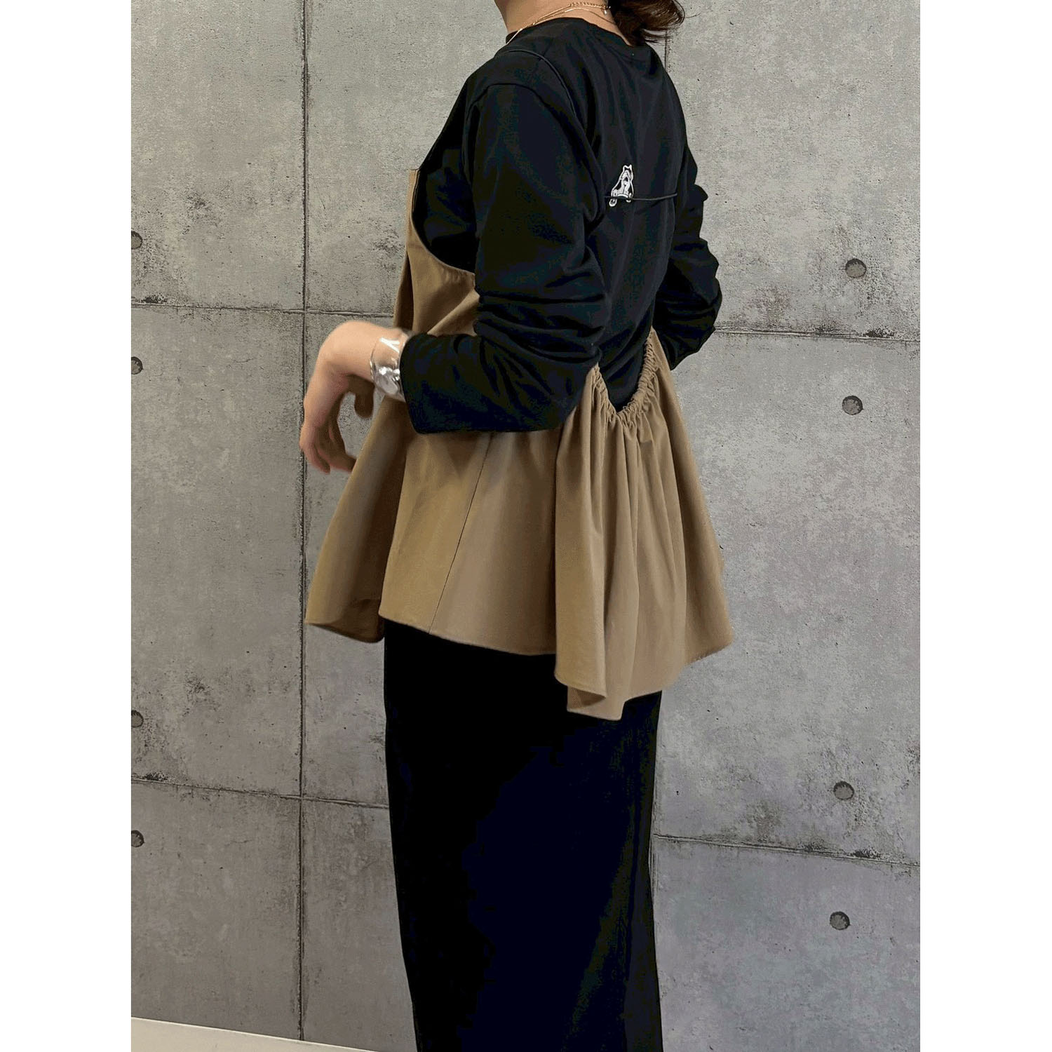 ROSIEE 前後フレンチブルドッグワッペン風刺繍ロンT - 画像20