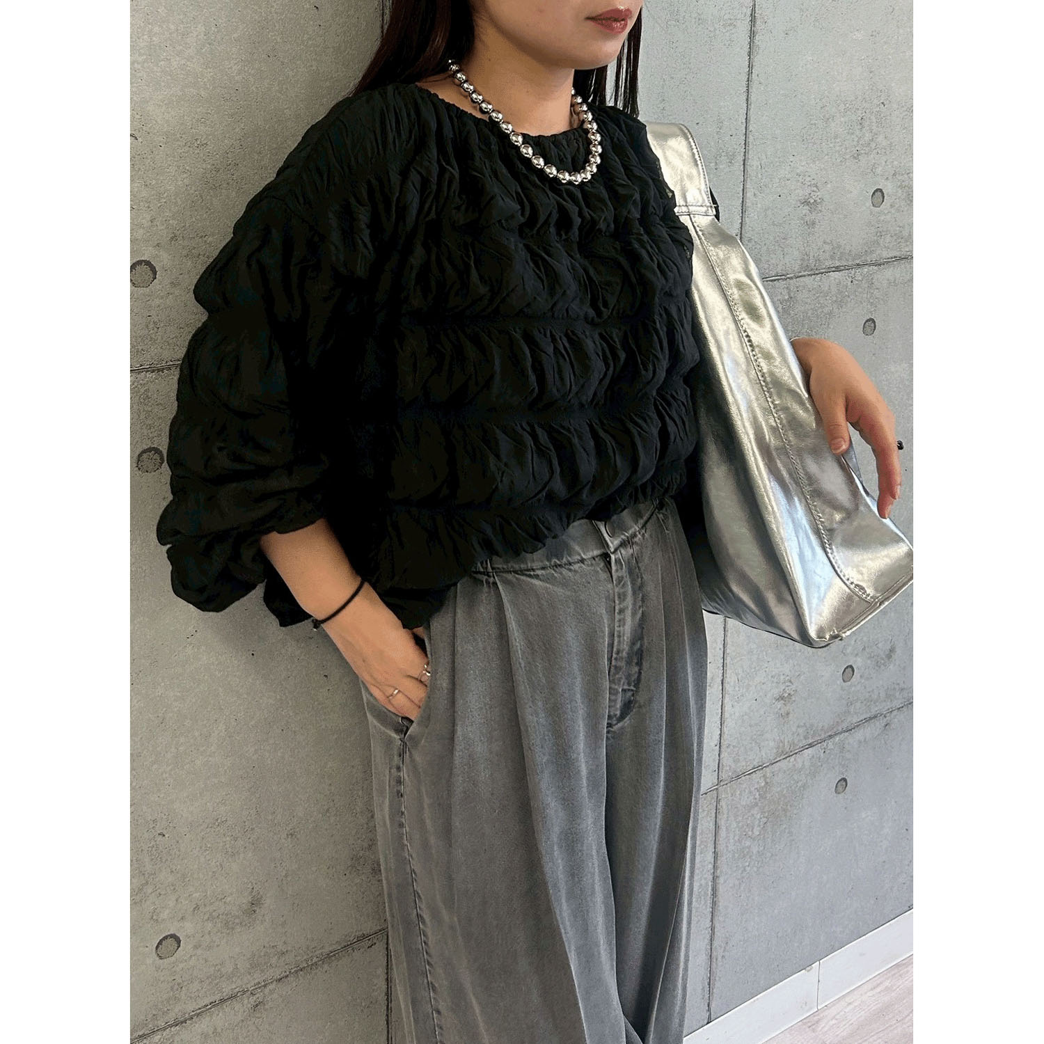 ROSIEE シャーリング魔法ブラウス - 画像15