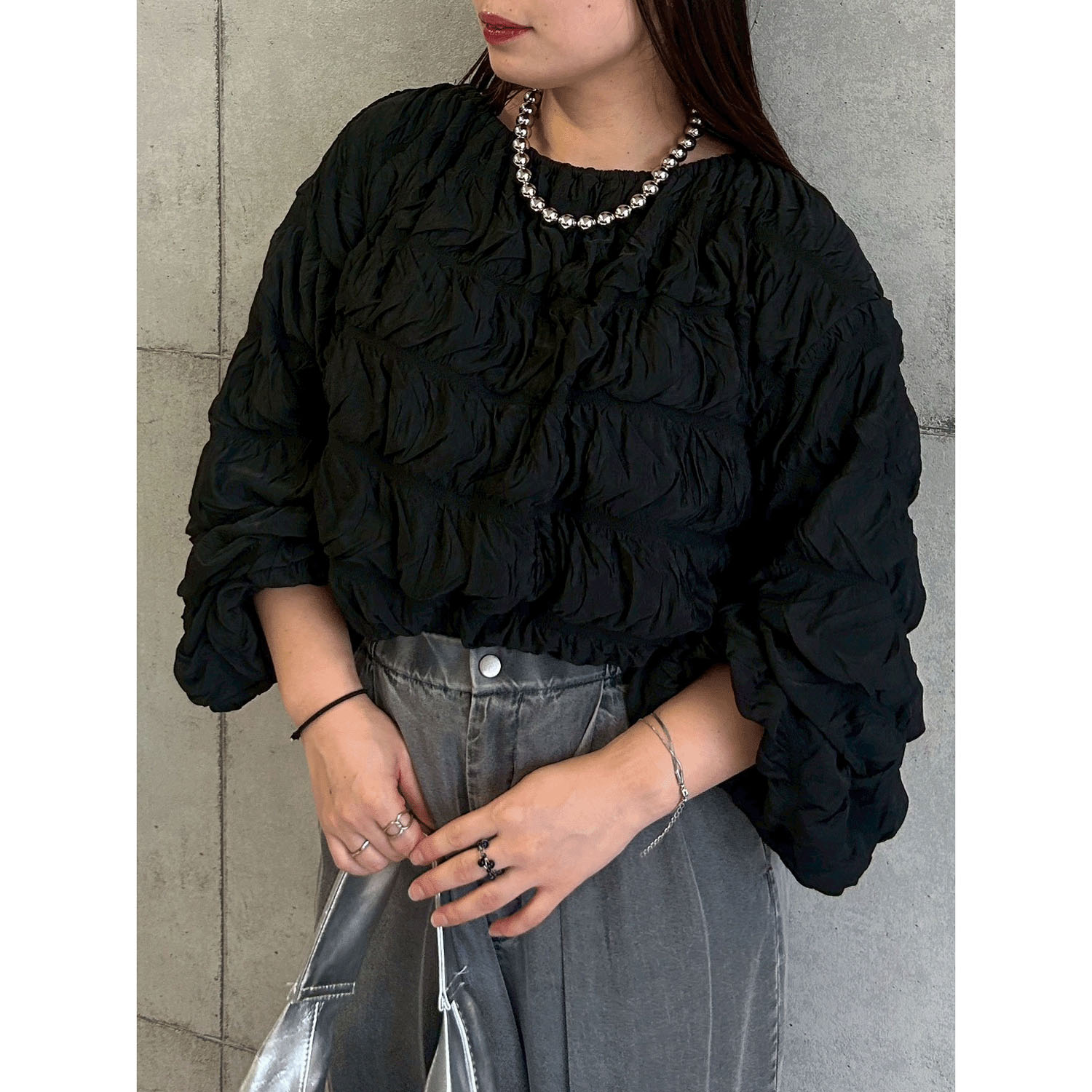 ROSIEE シャーリング魔法ブラウス - 画像17