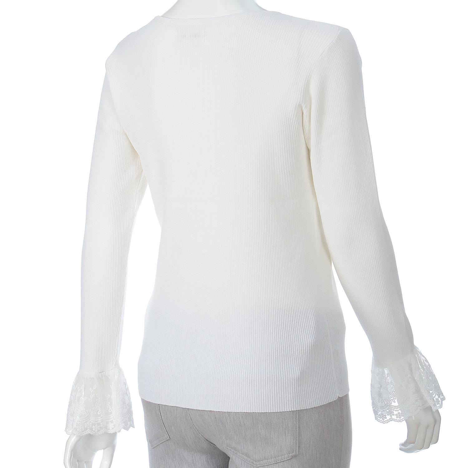 ROSIEE 袖レースリブニット - 画像15