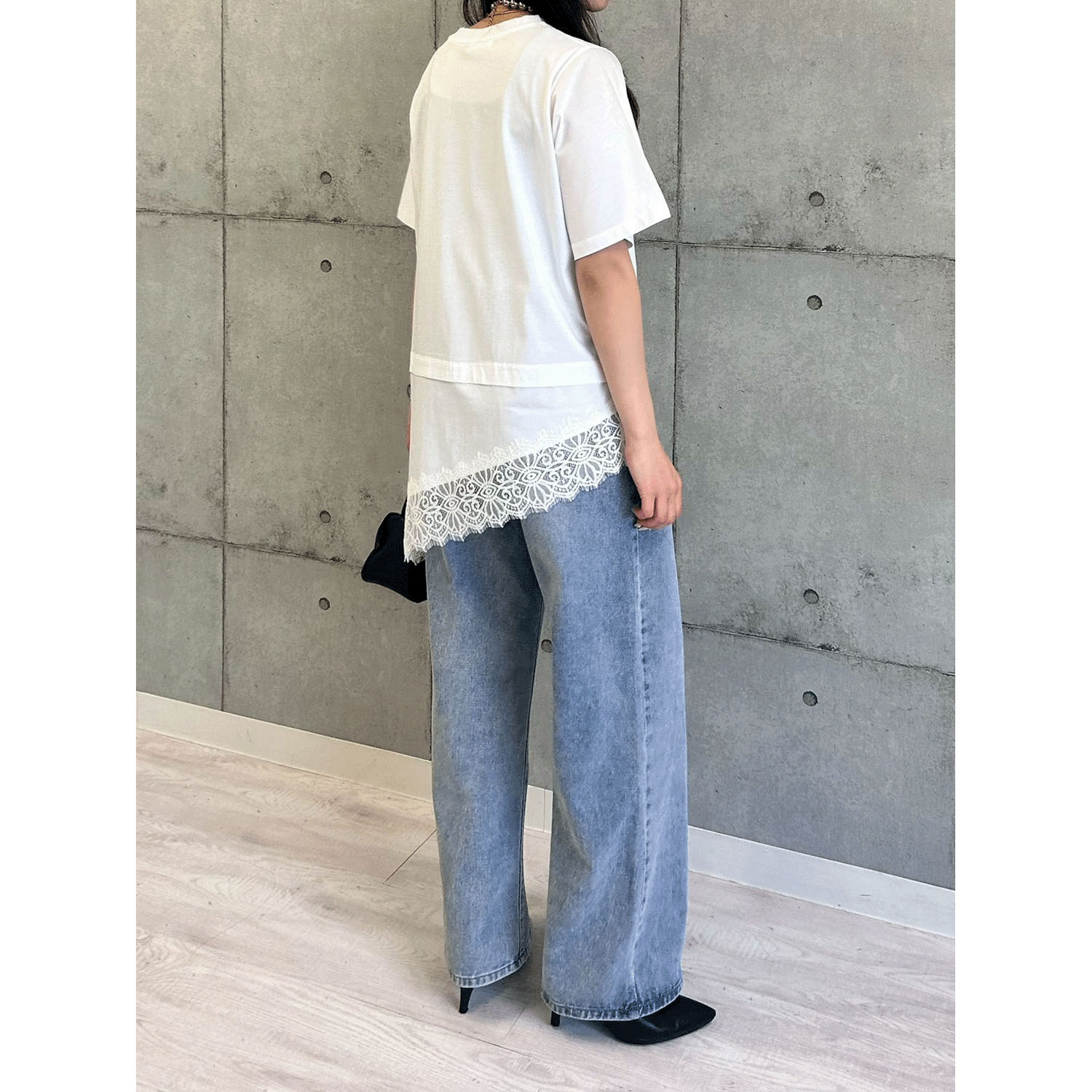 ROSIEE 裾レースアシメデザインTOPS - 画像13