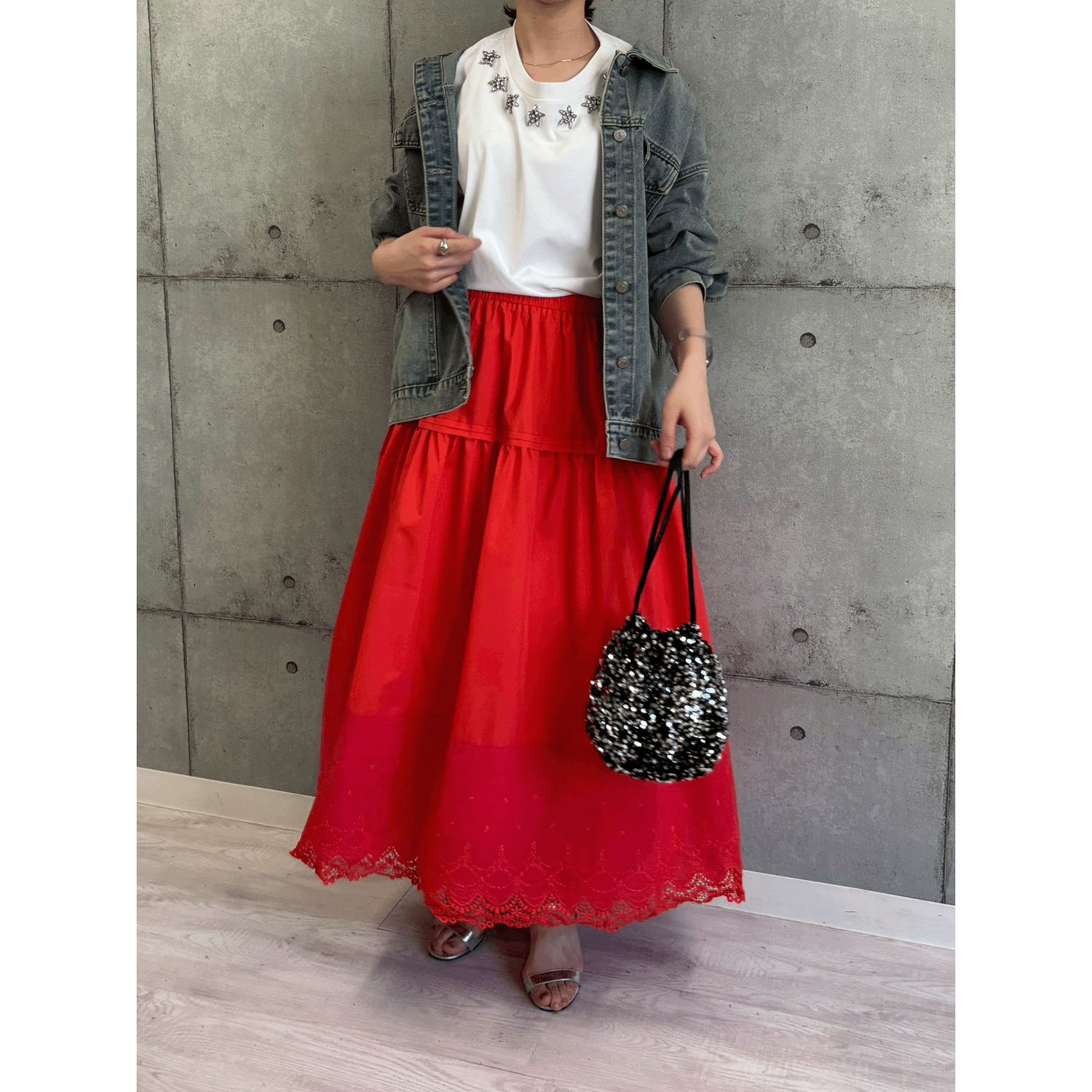 ROSIEE オーバーサイズポケットデニムジャケット - 画像4