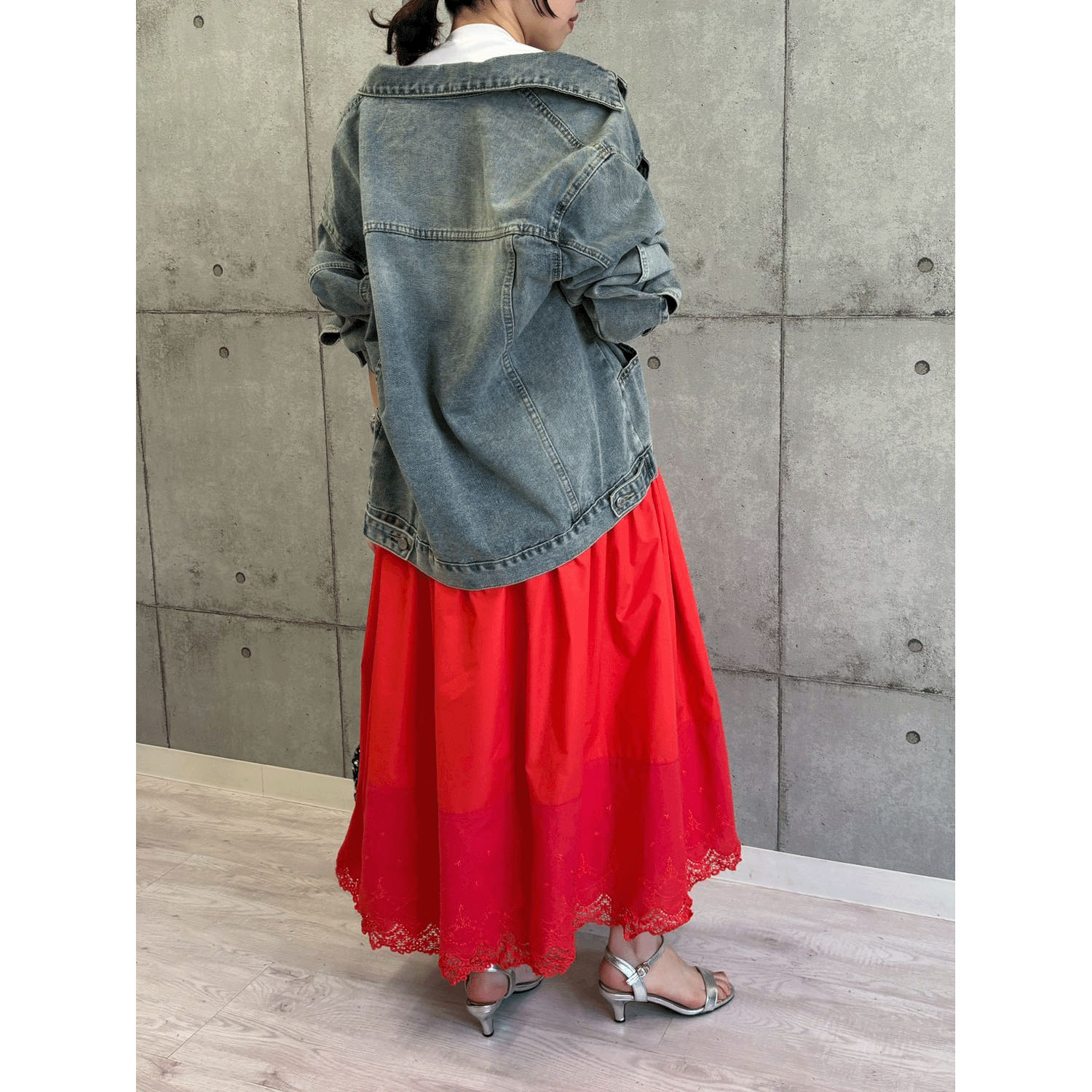 ROSIEE オーバーサイズポケットデニムジャケット - 画像6