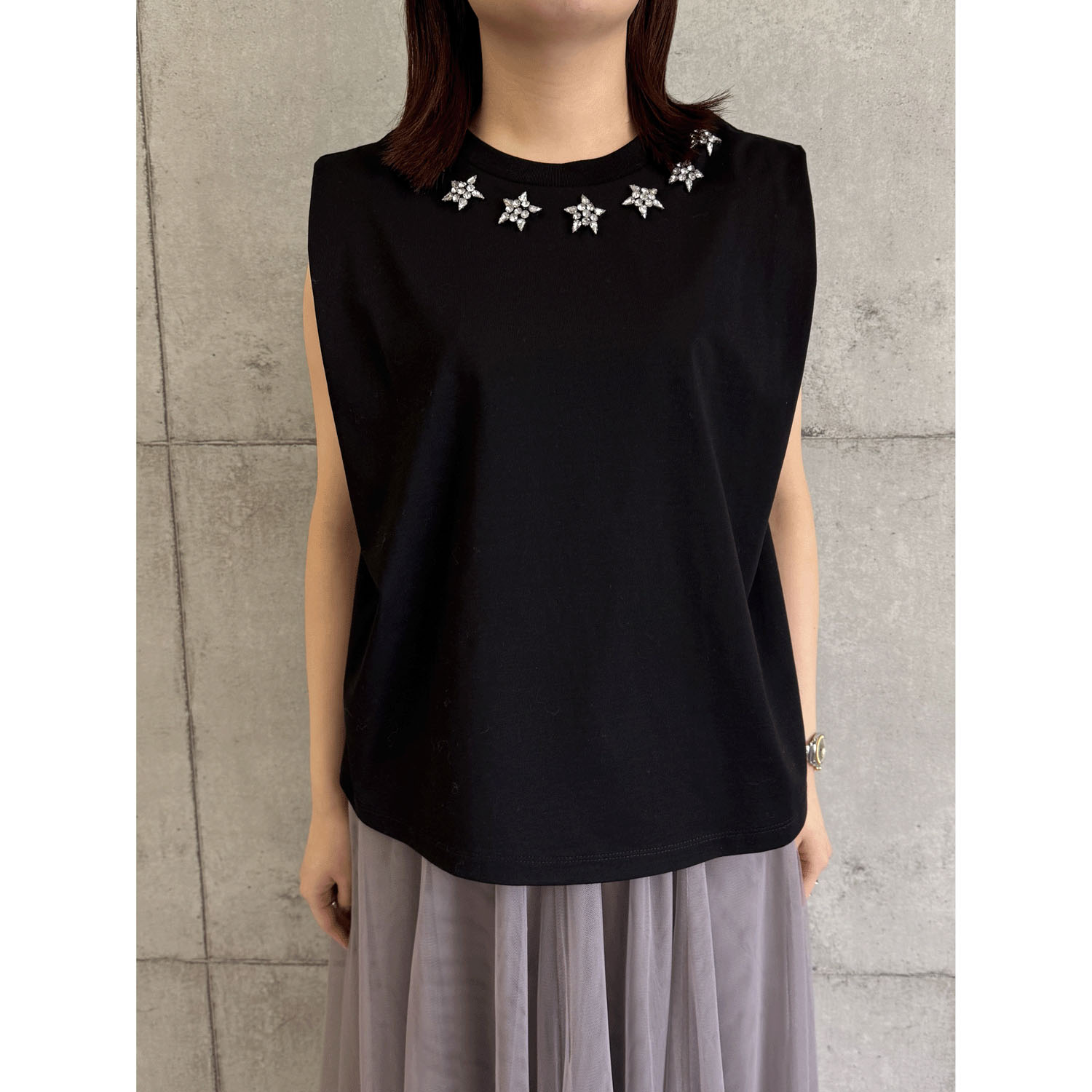 ROSIEE 星ビジューノースリーブTシャツ - 画像15