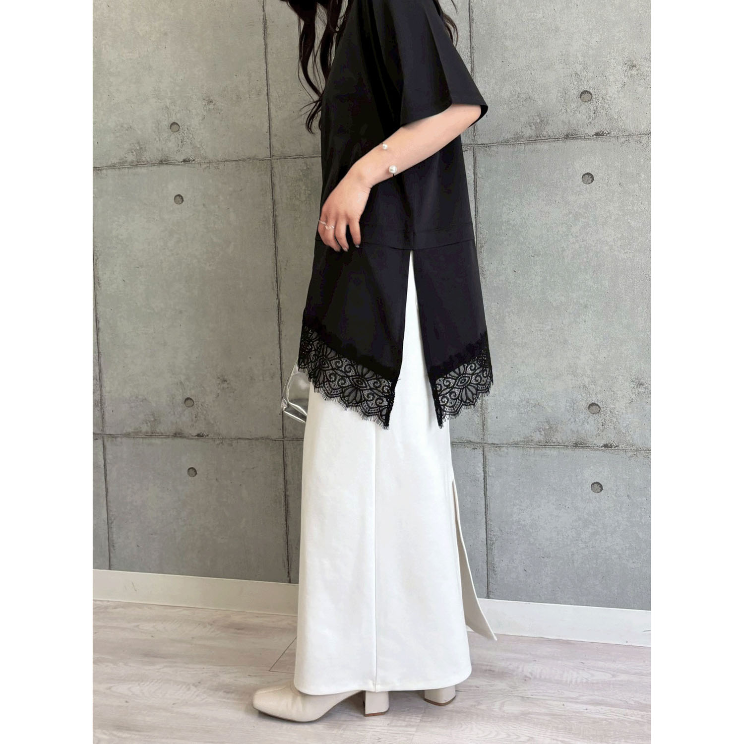 ROSIEE ソフトな風合いリブスカート - 画像8