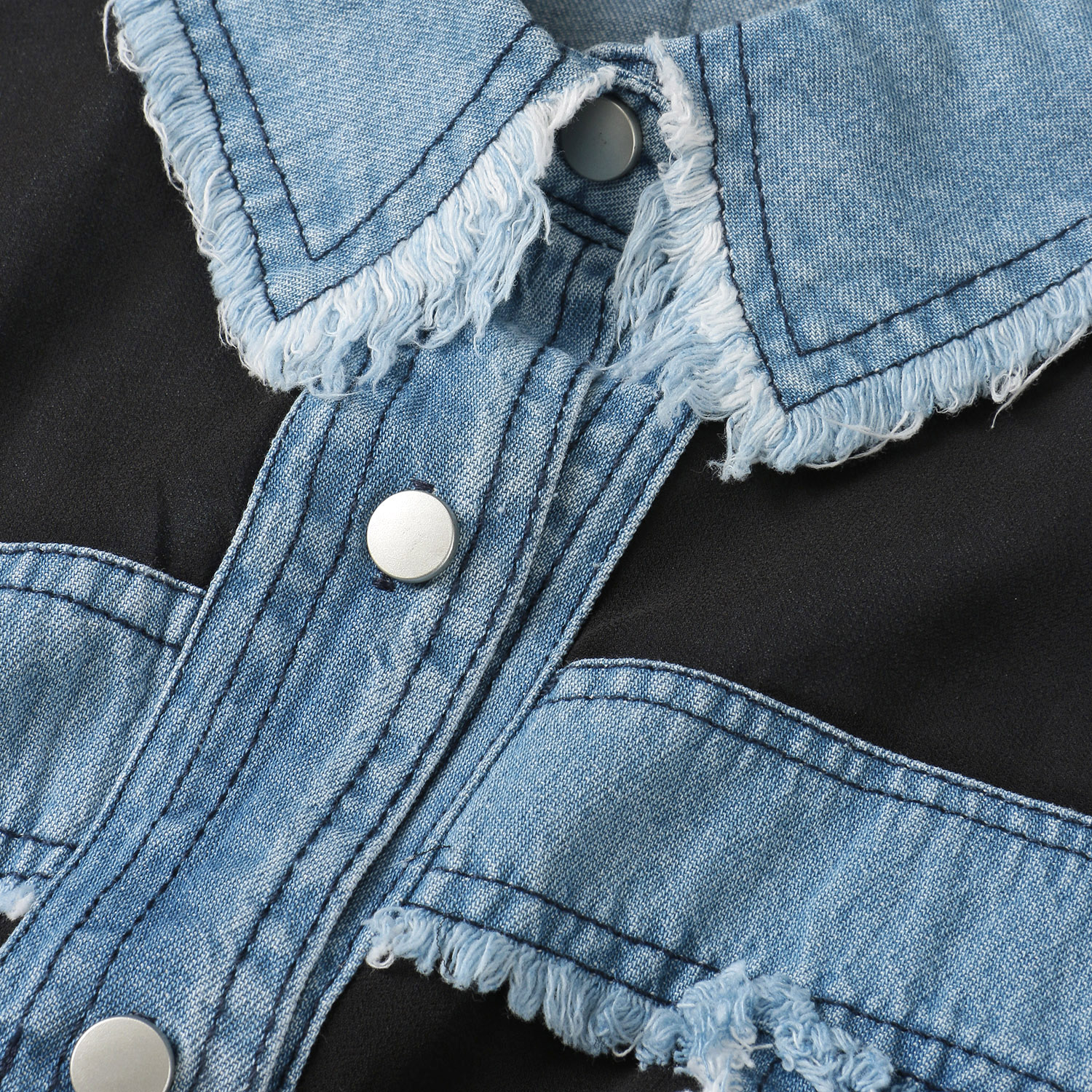 SEVEN SENSE デニム切替シアーシャツ - 画像7