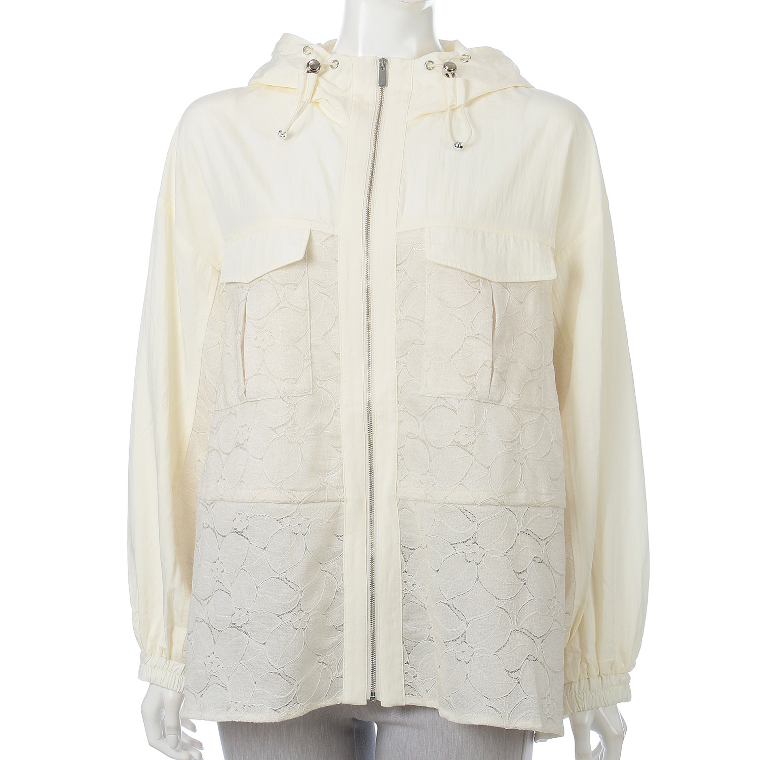 LHELBIE レースワークブルゾン