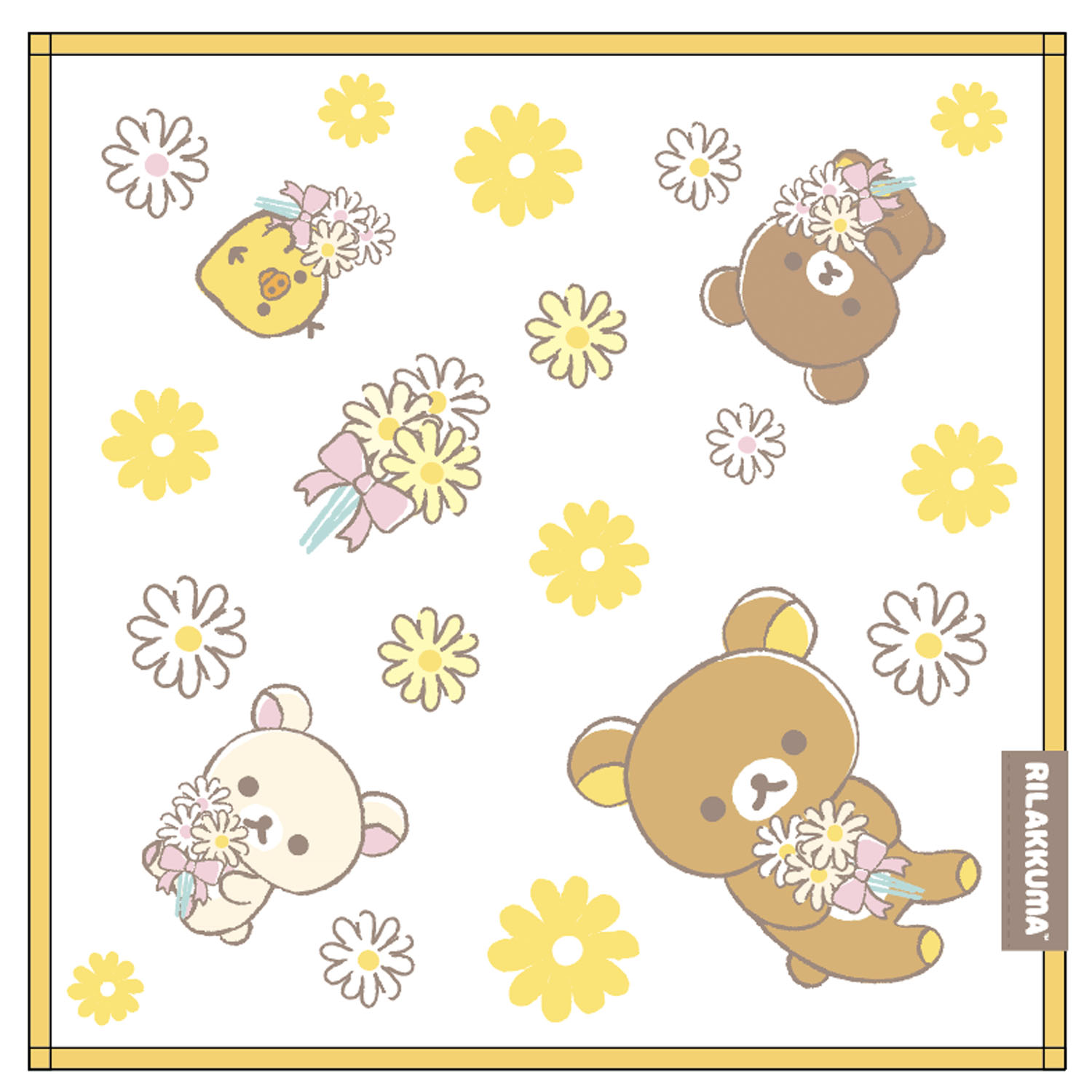 リラックマ  ミニタオル 「リラノワフラワー」