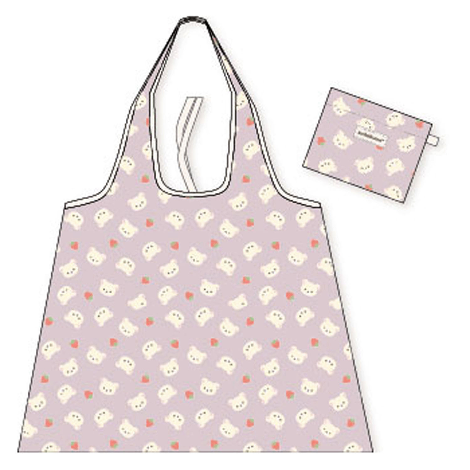 リラックマ 大きめショッピングバッグ コリラックマフェイス