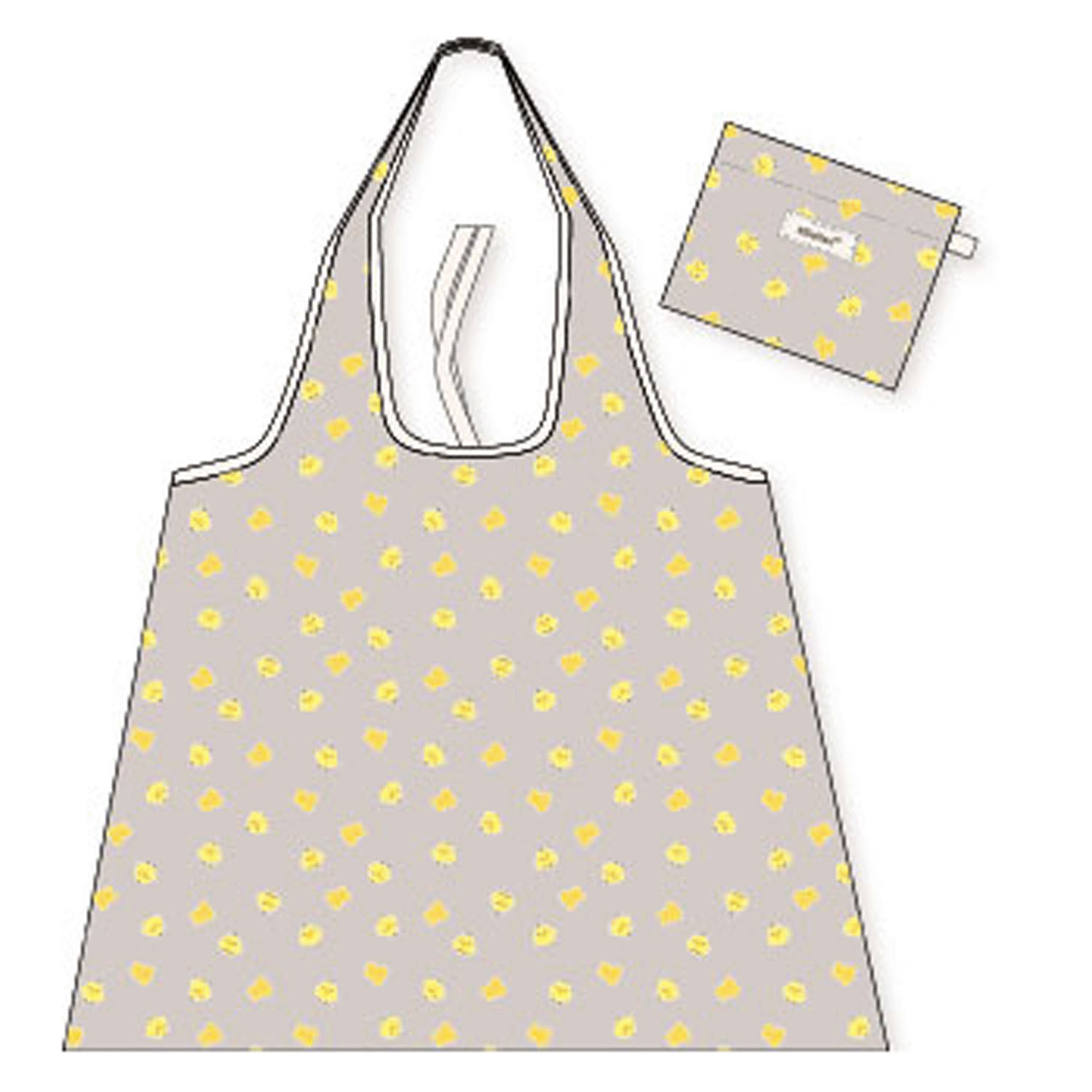 リラックマ 大きめショッピングバッグ キイロイトリフェイス