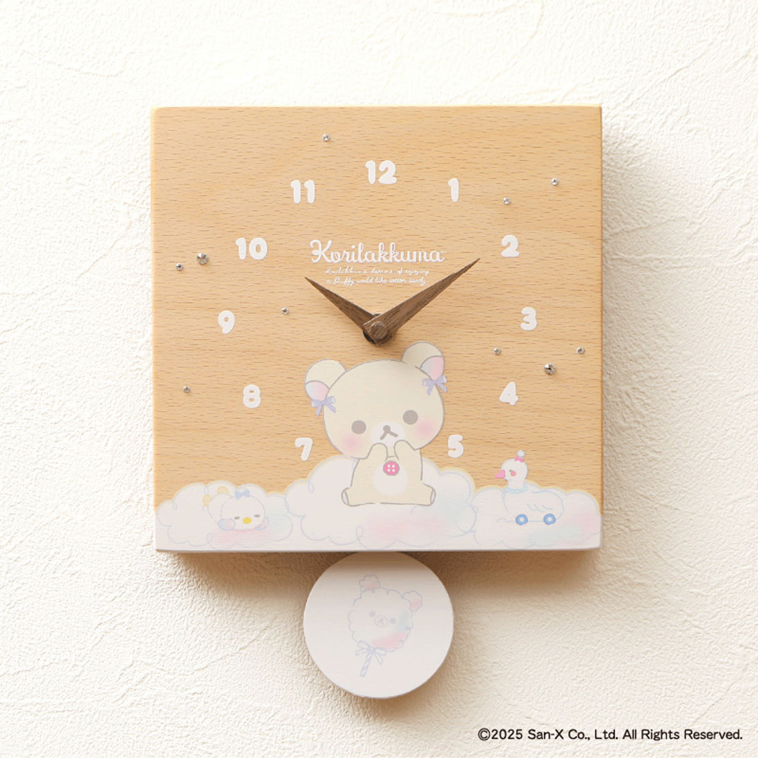 リラックマ 掛け・置き時計 わたあめ