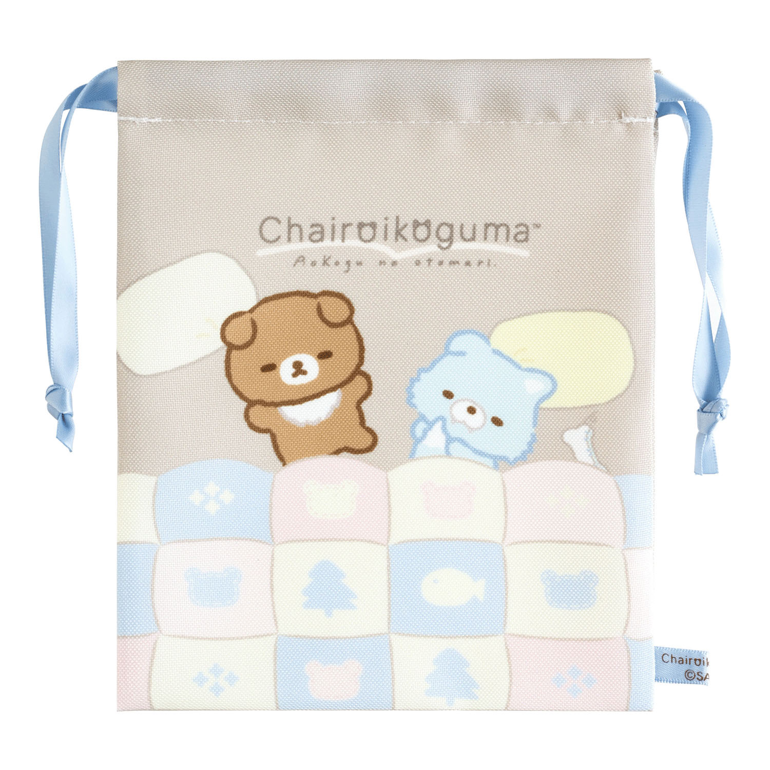 リラックマ 巾着 「アオコグのおとまり」