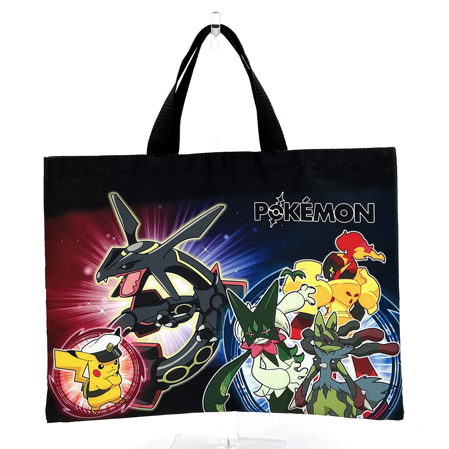 ポケットモンスター レッスンバッグ 黒／ポケモン集合