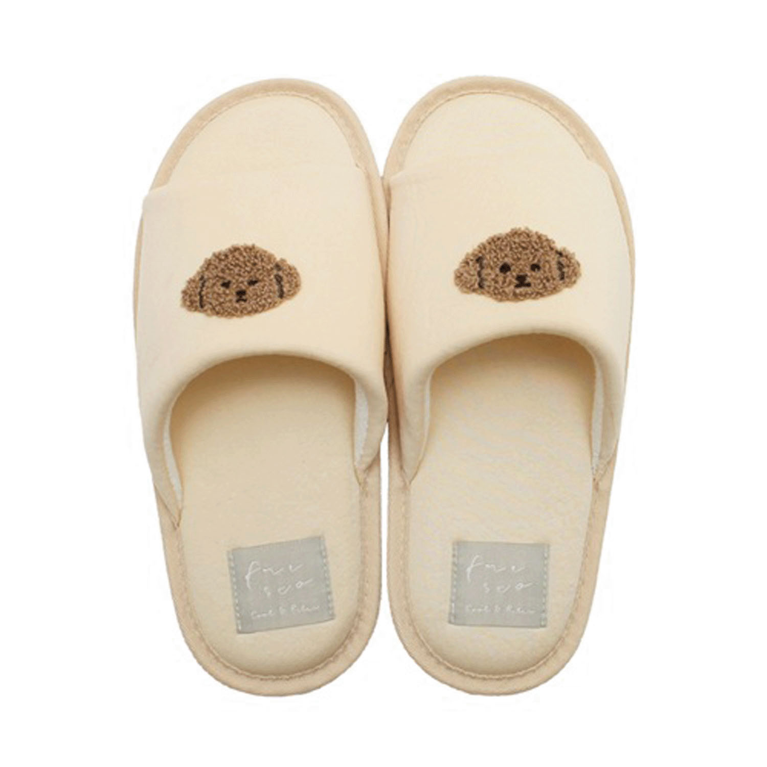 冷感ルームシューズ トイプードル