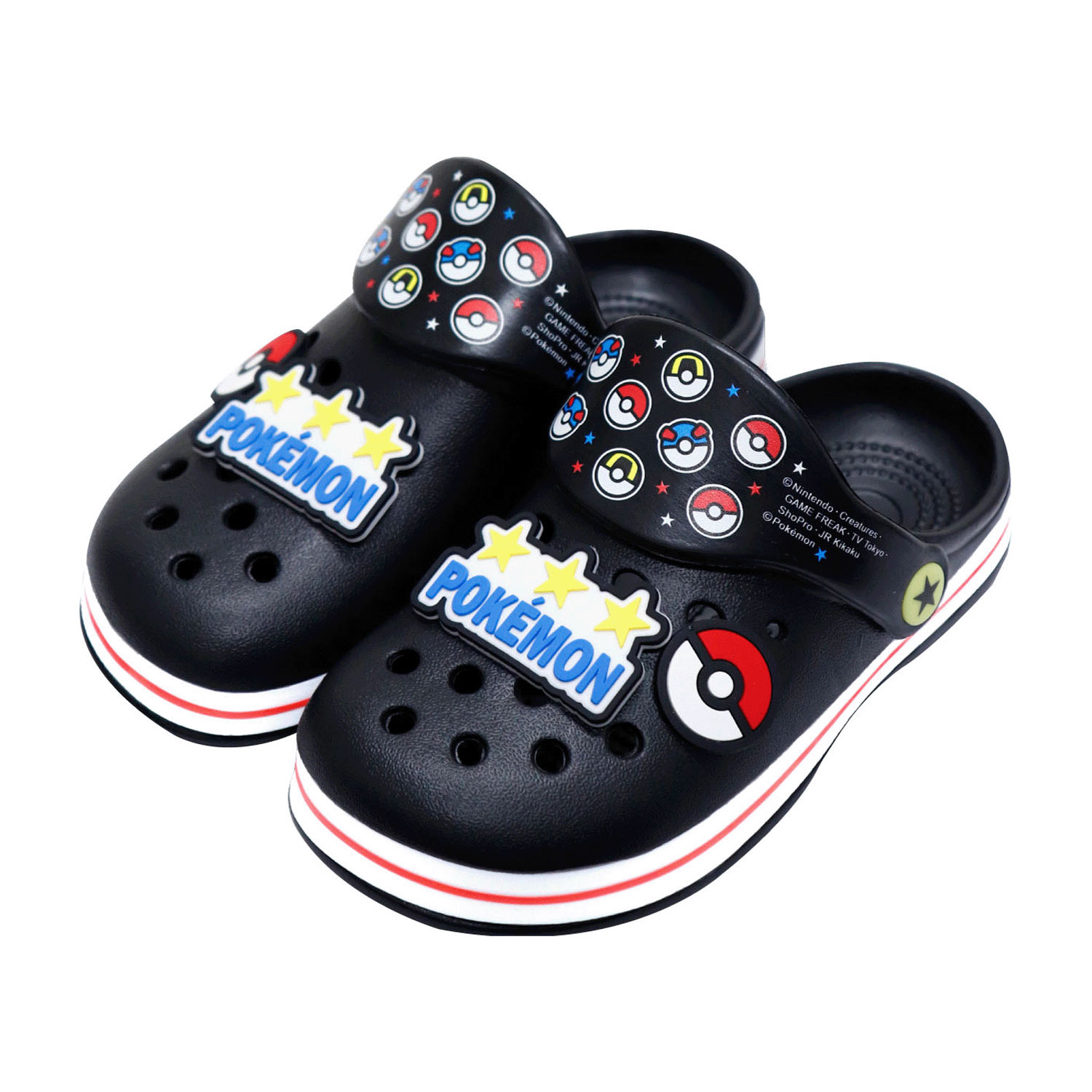 EVAサンダル ポケットモンスター 2025 モンスターボール BK（ブラック）  大人用サイズ24cm