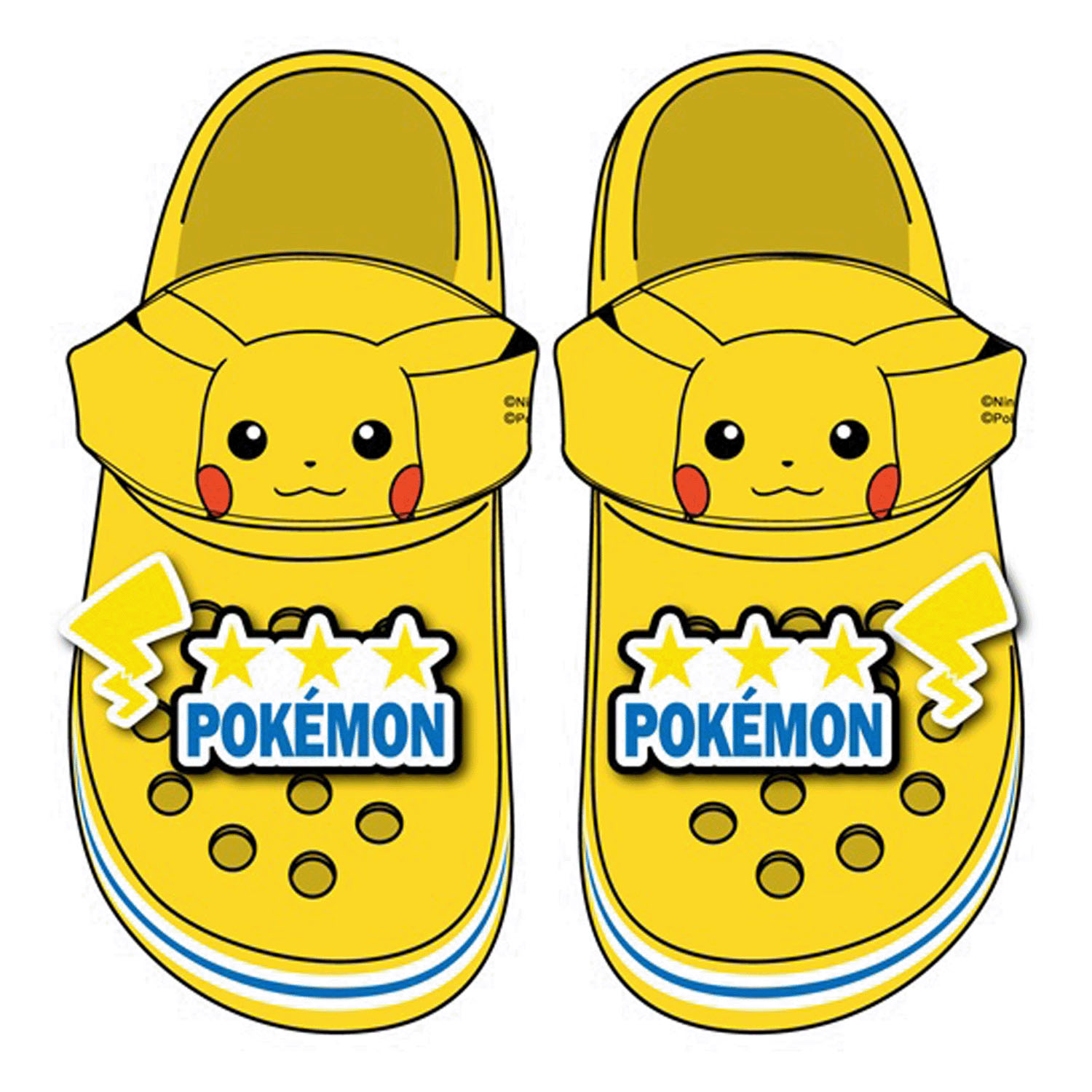 ポケットモンスター 大人用サンダル ピカチュウ ロゴ  24cm