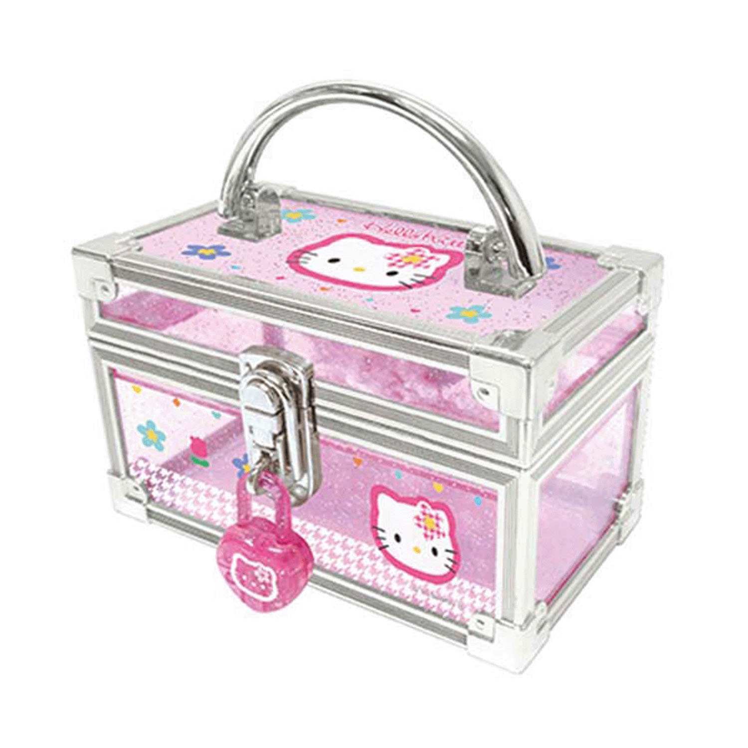 ハローキティ 鍵付きミニバニティケース カオハナ