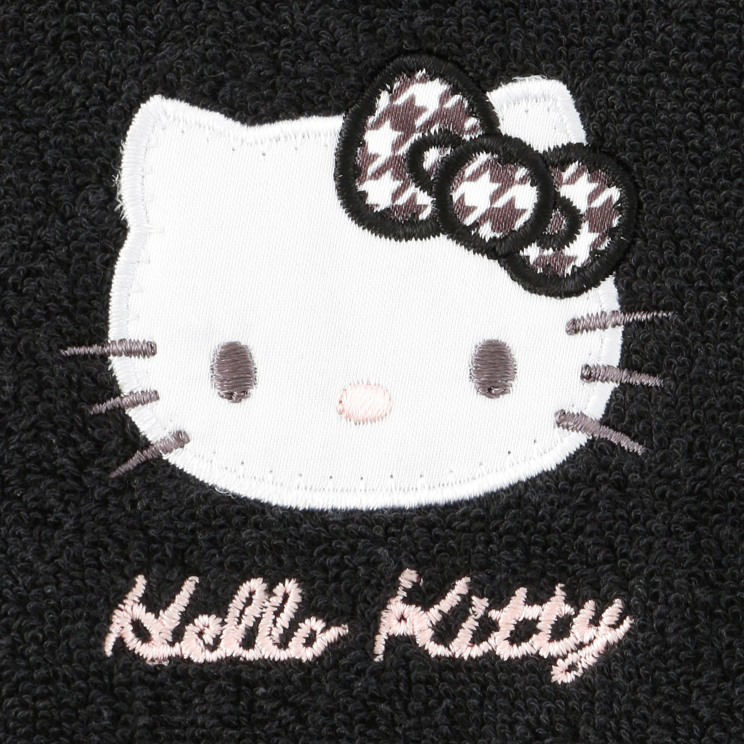 サンリオ ハローキティ タオルハンカチ ブラック - 画像3