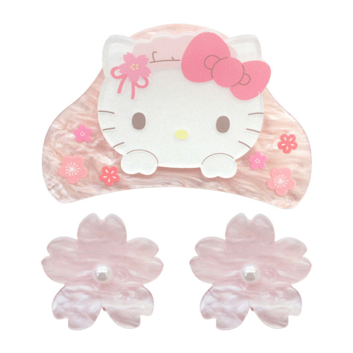 ミニバンスクリップセット 甘味処  ハローキティ