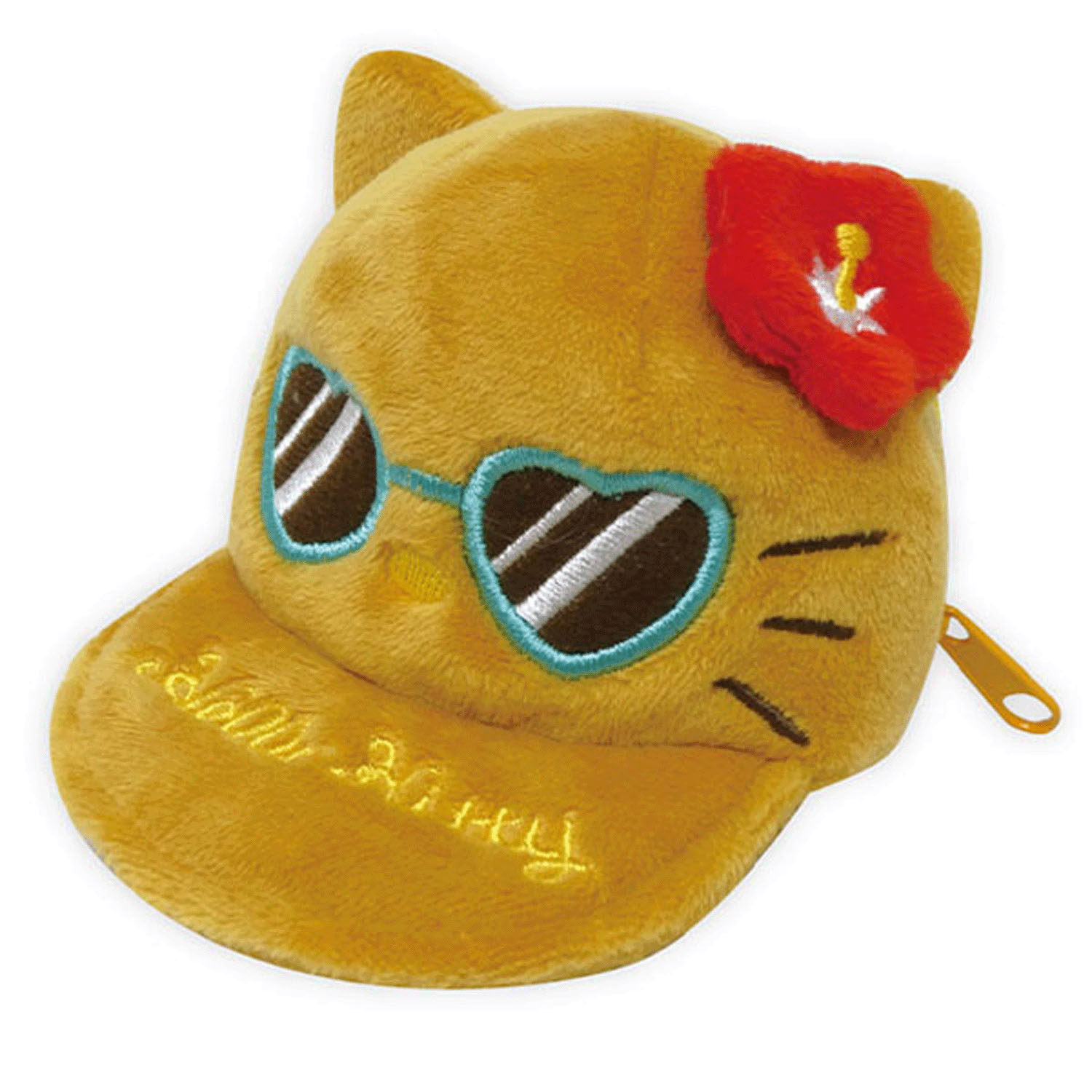 サンリオキャラクターズ ハローキティ 帽子型ポーチ 日焼け レッド