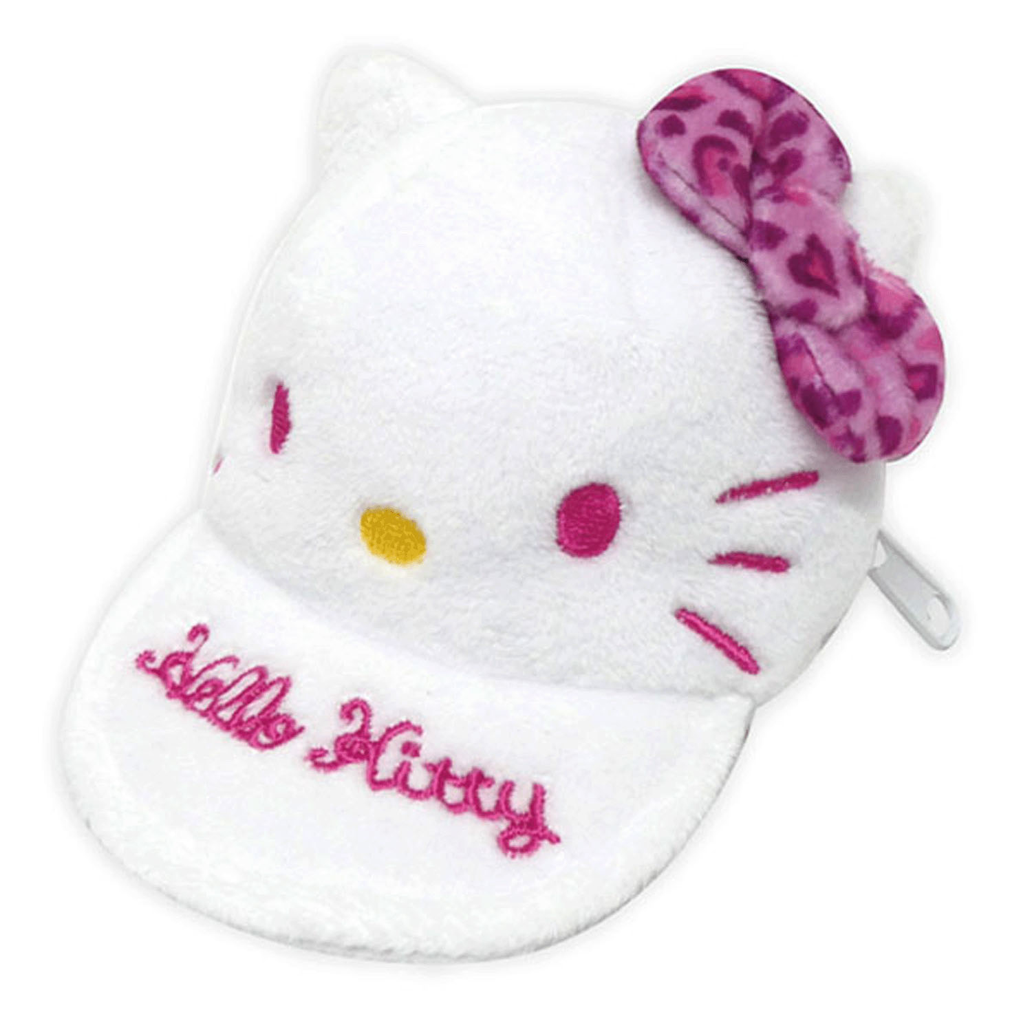 サンリオキャラクターズ ハローキティ 帽子型ポーチ ヒョウ柄 ピンク