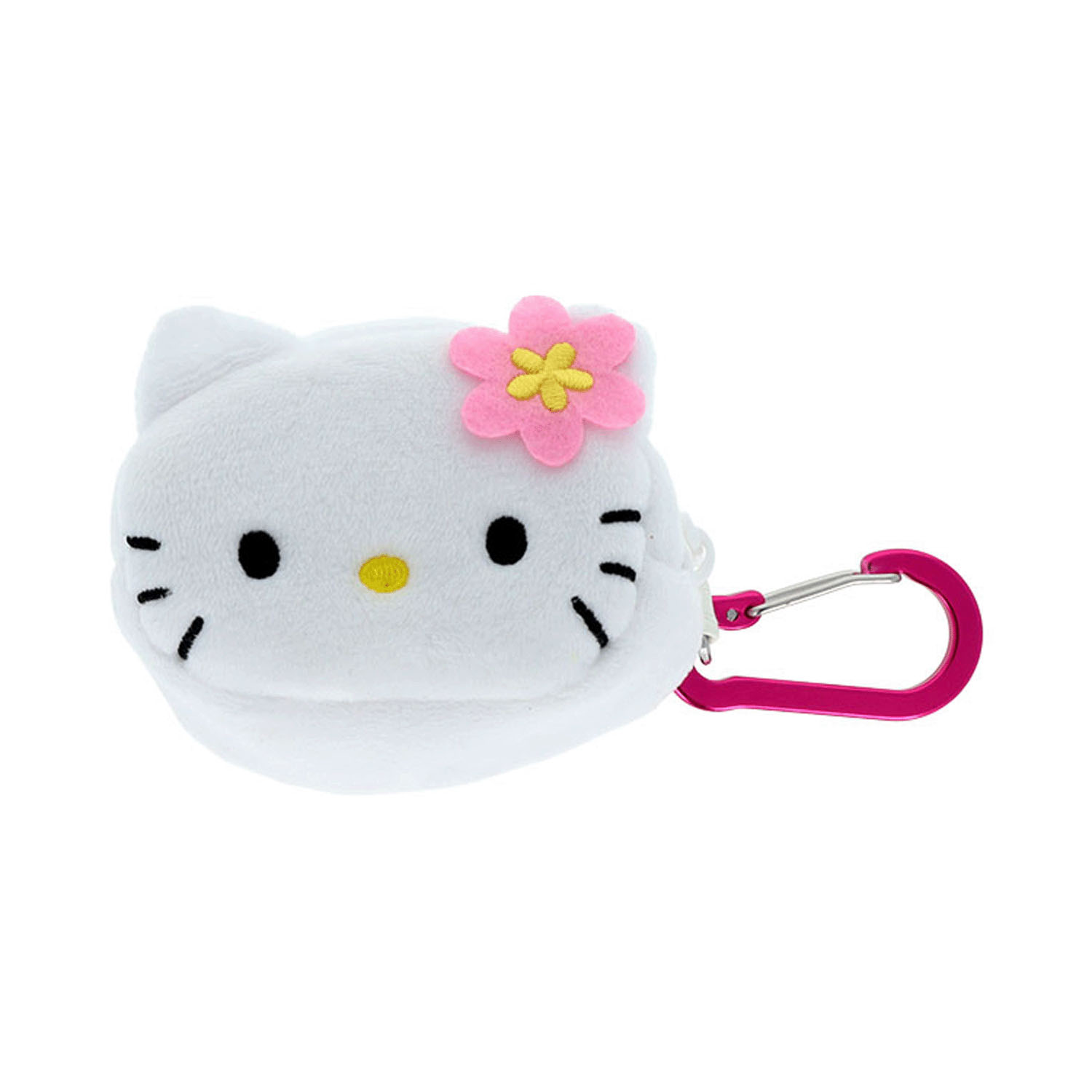 カラビナ付ふわミニポーチ New Life Collection  ハローキティ フラワー