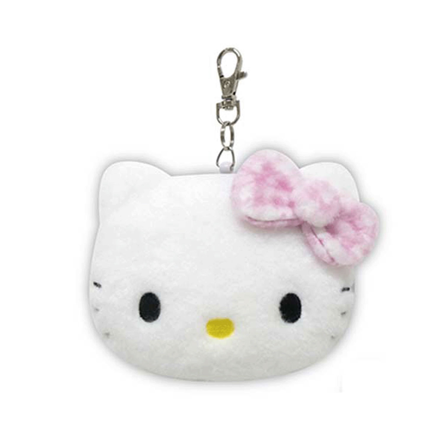 ハローキティ フェイスパスケース 千鳥格子シリーズ ピンク