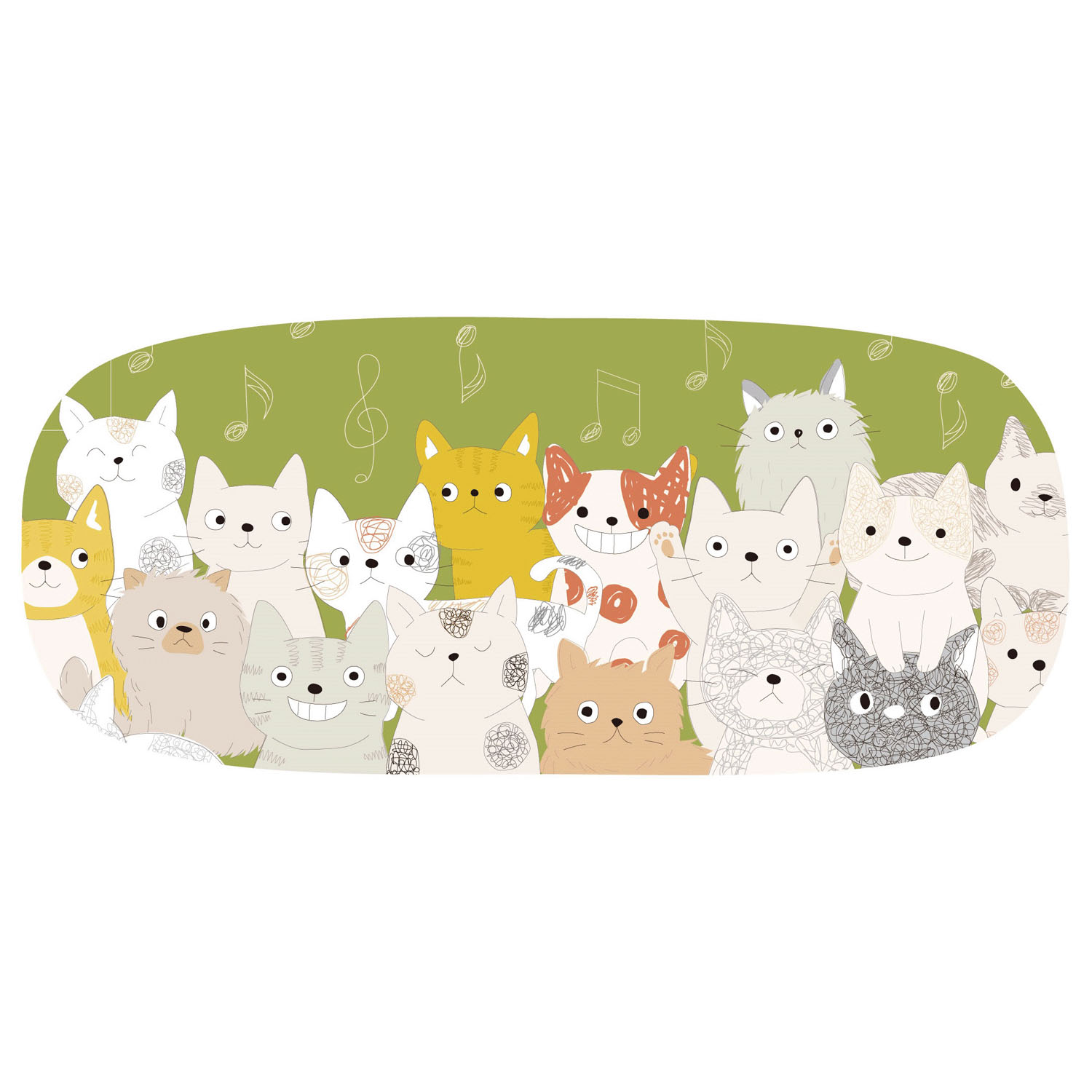 眼鏡ケース ねこ全身