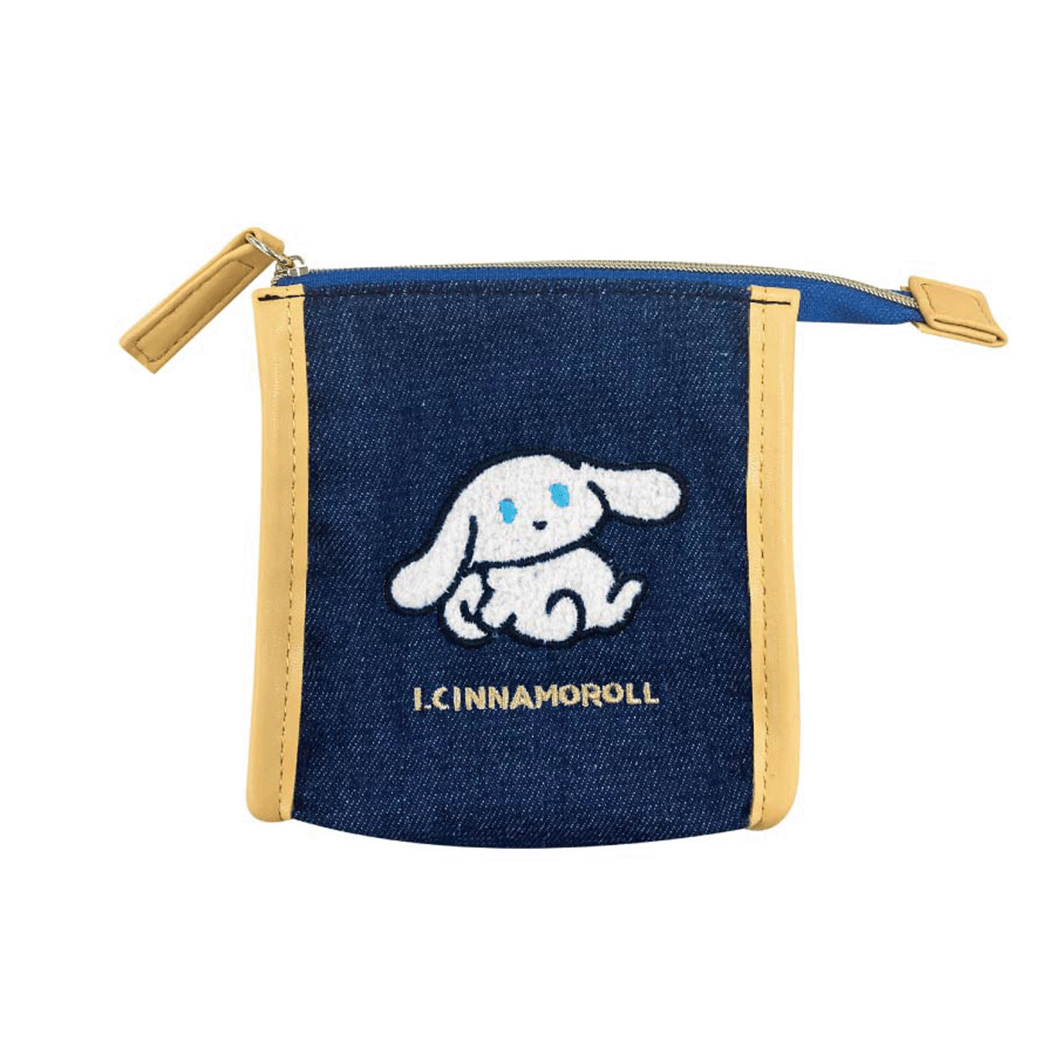 アイシナモロール  サガラ刺繍スクエアポーチ 座り