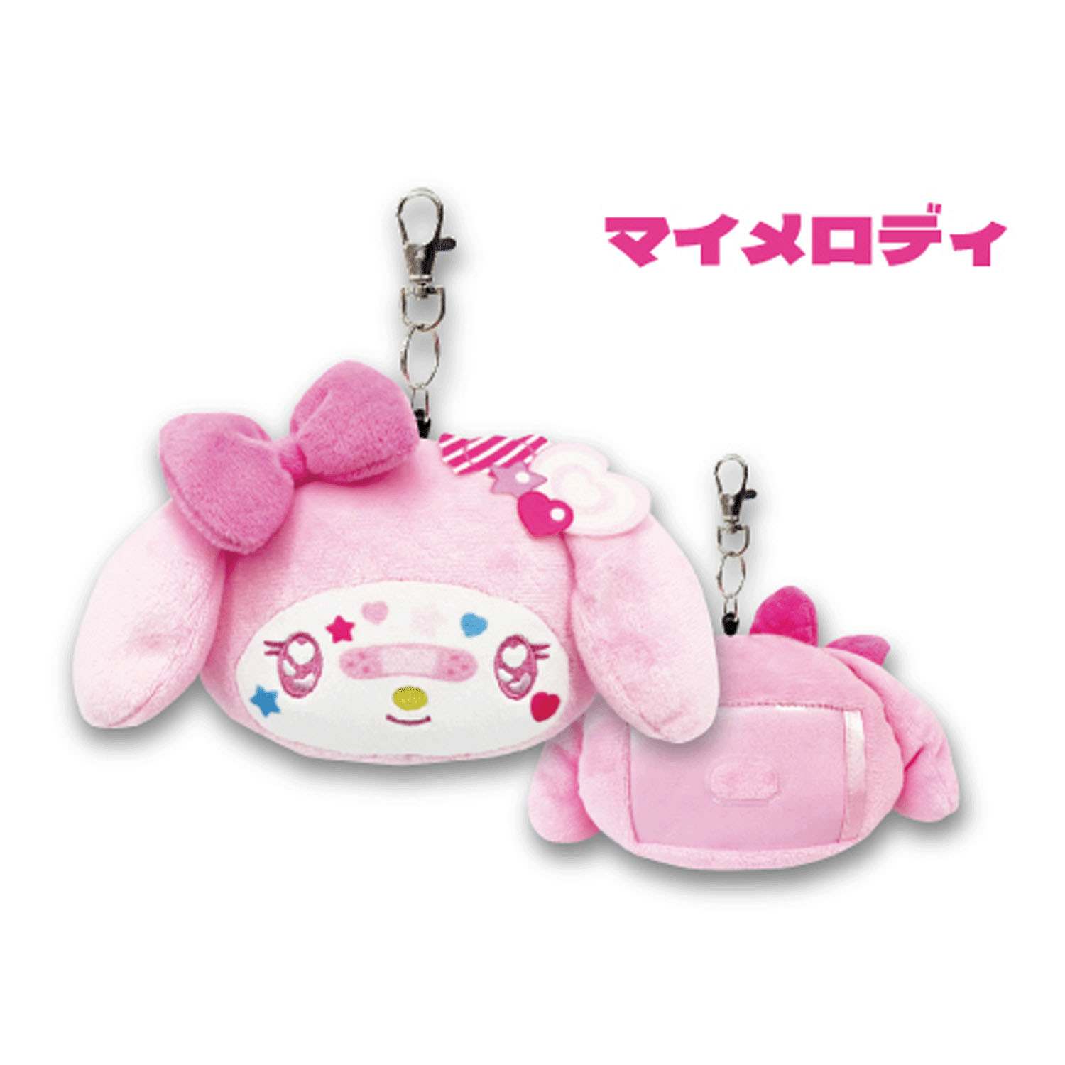 マイメロディ フェイスリールパスケース デコラ