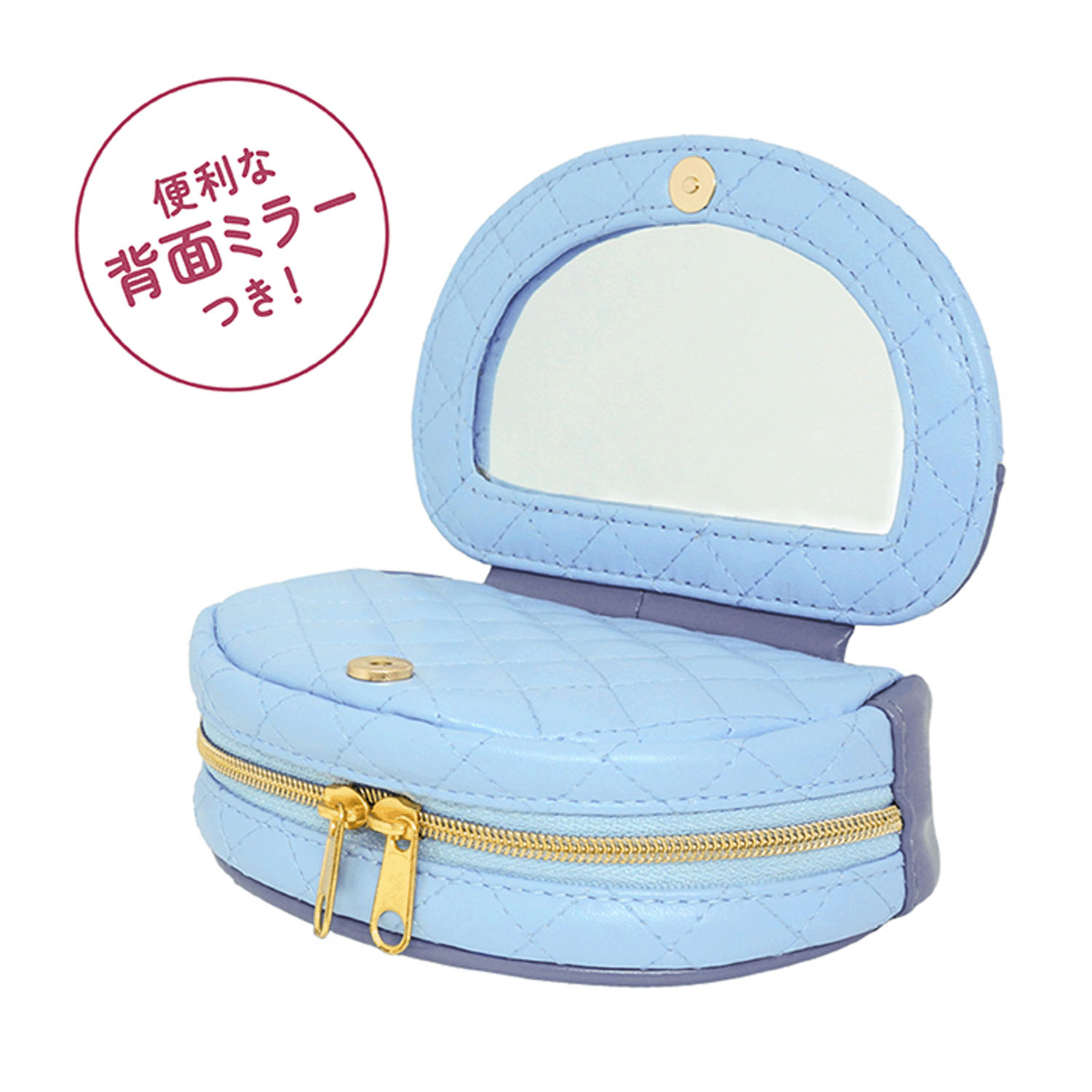 キルティングミラーポーチ  シナモロール - 画像3