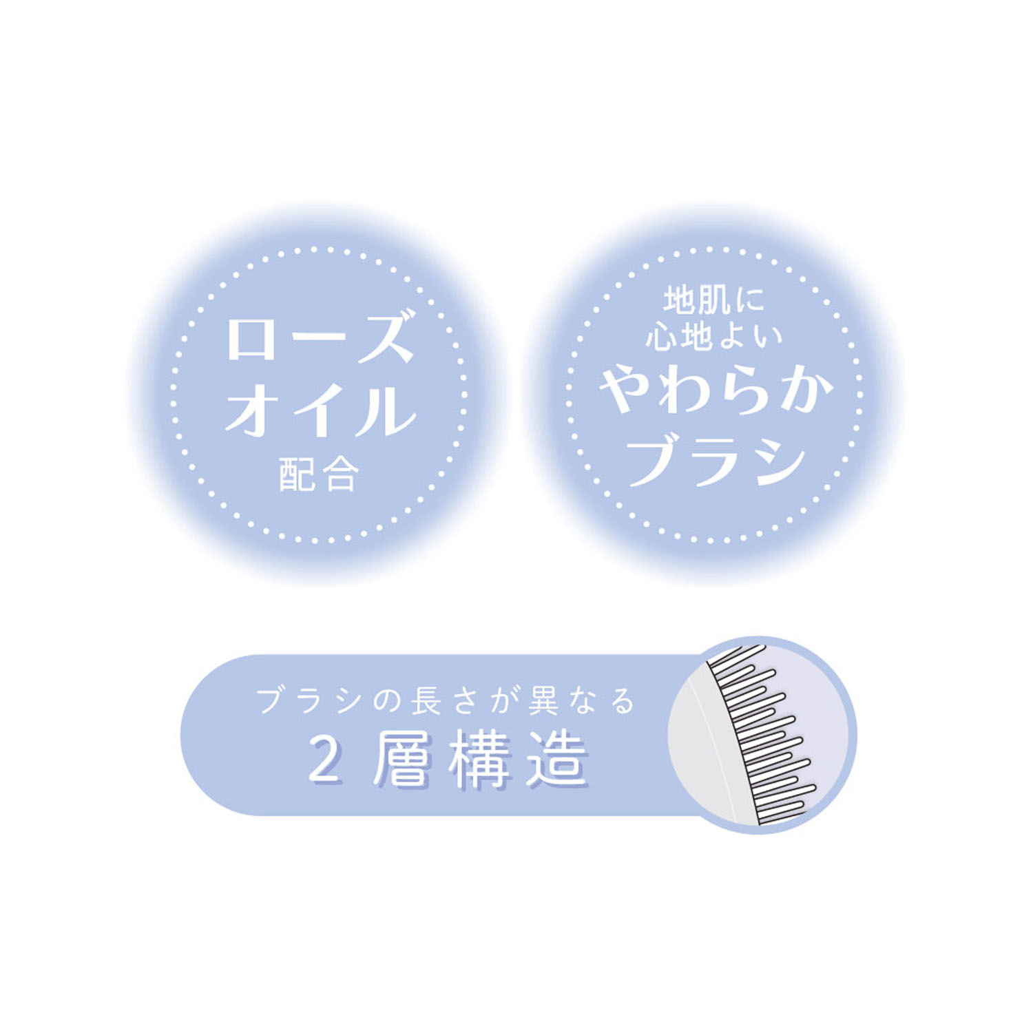 シナモロール  取手付きスムースヘアブラシ バレエコア - 画像3