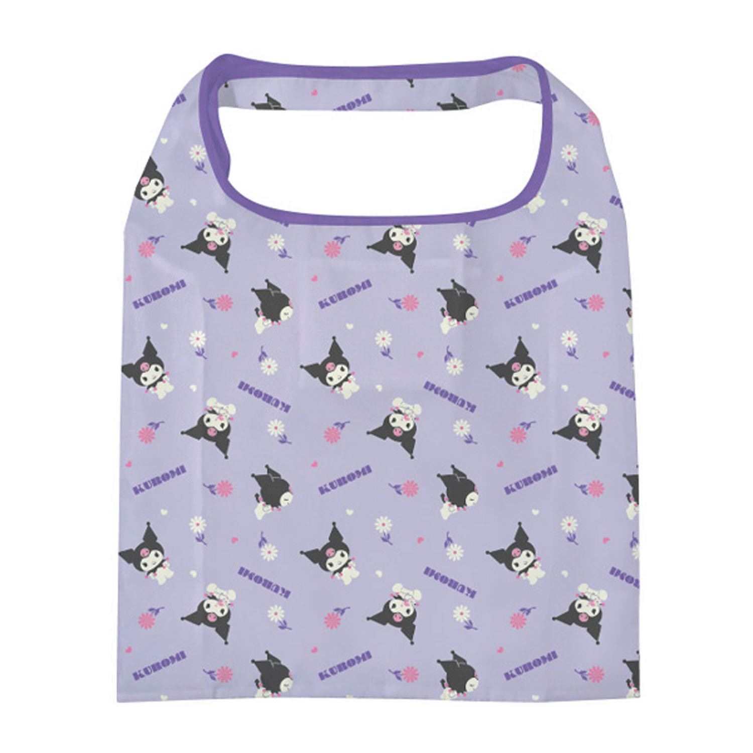 クロミ ポケット付きエコバッグ パープル