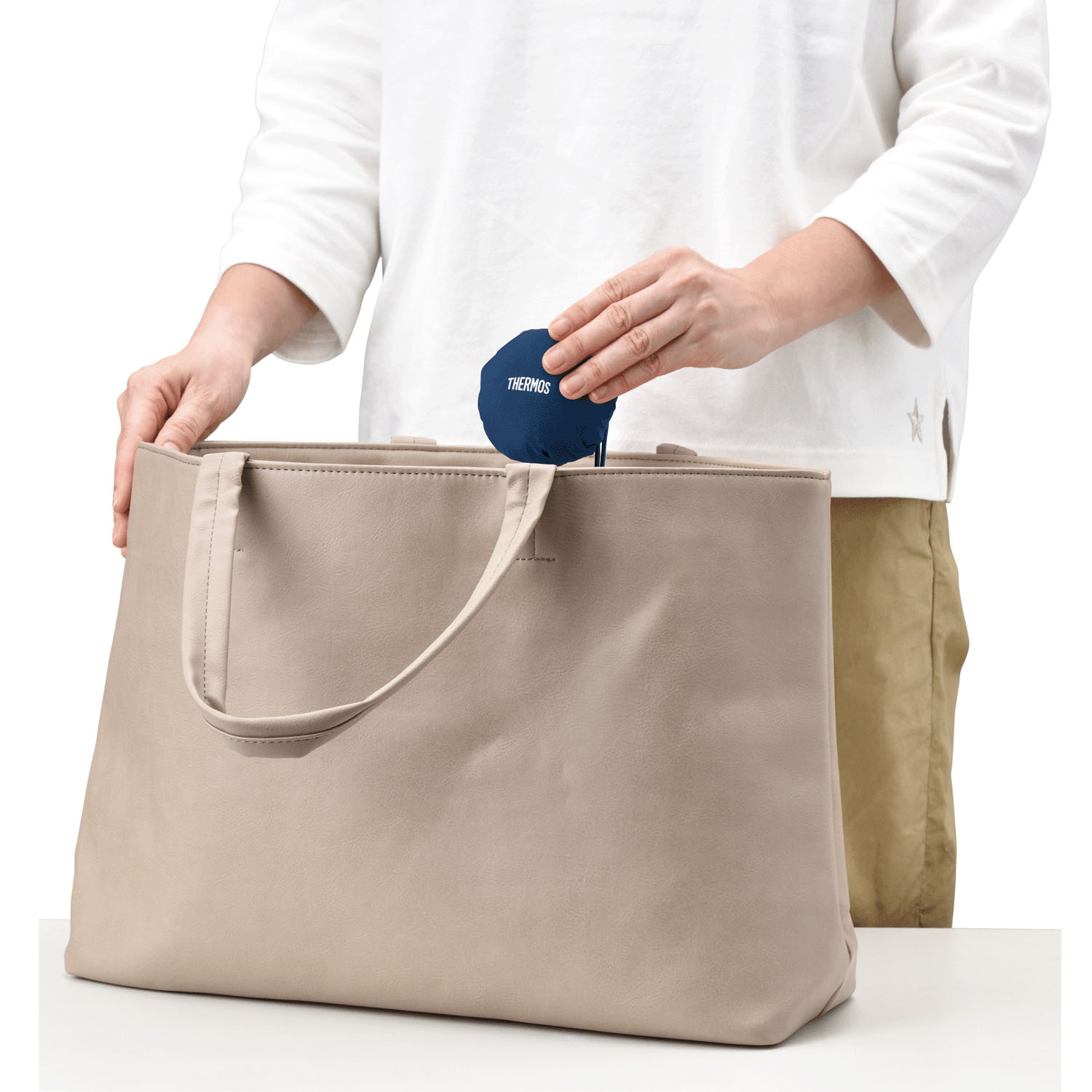 【在庫限り】THERMOS（サーモス） たたまず丸めるエコバッグ - 画像14