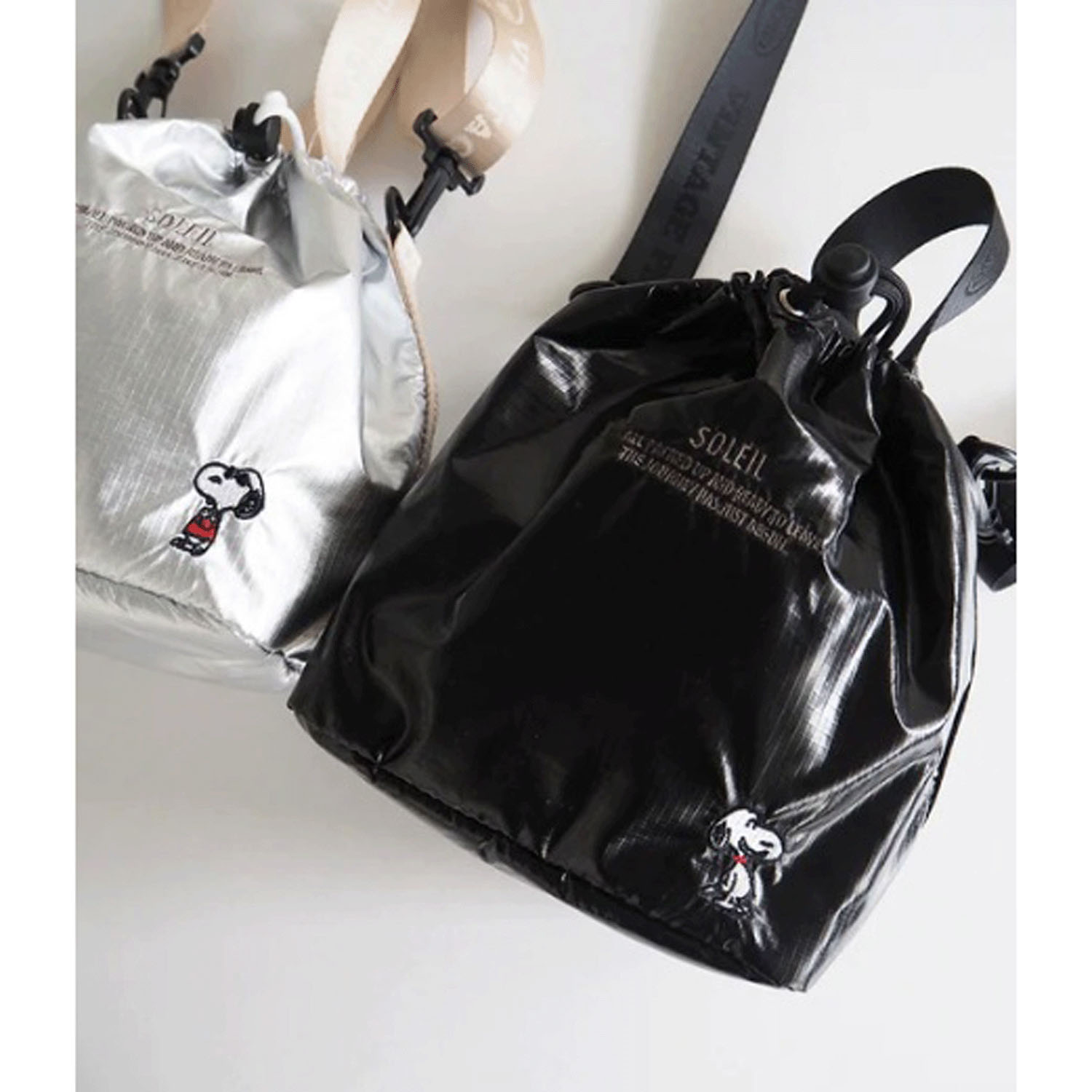 スヌーピー SOLEIL 撥水ショルダー （PEANUTS） BLACK - 画像2