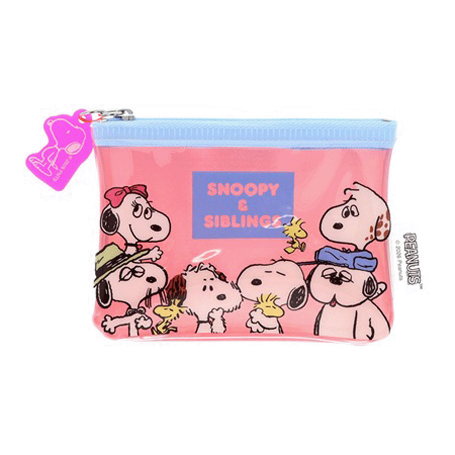 ピーナッツ スヌーピー＆シブリングス ミニポーチ ピンク