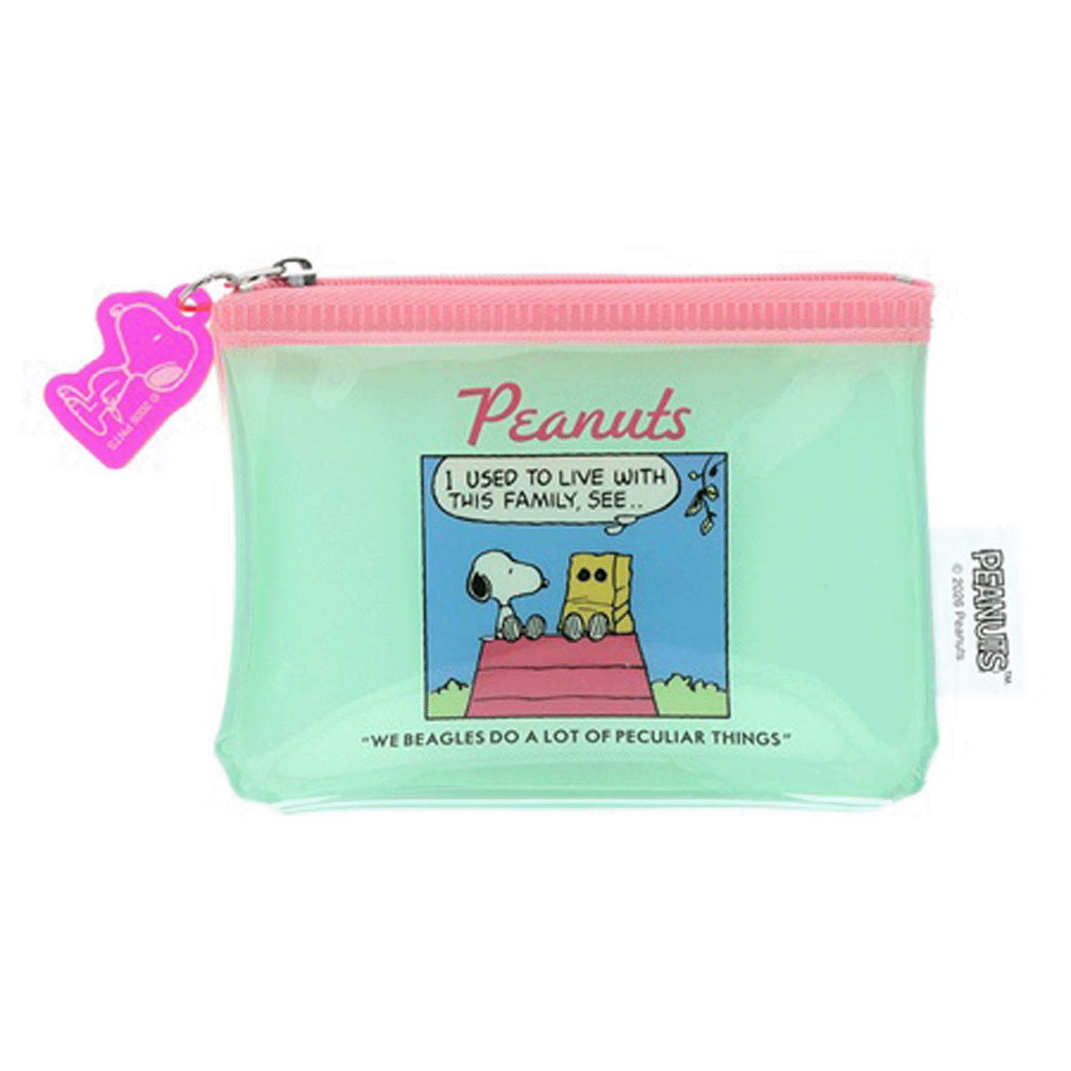 ピーナッツ スヌーピー＆シブリングス ミニポーチ グリーン